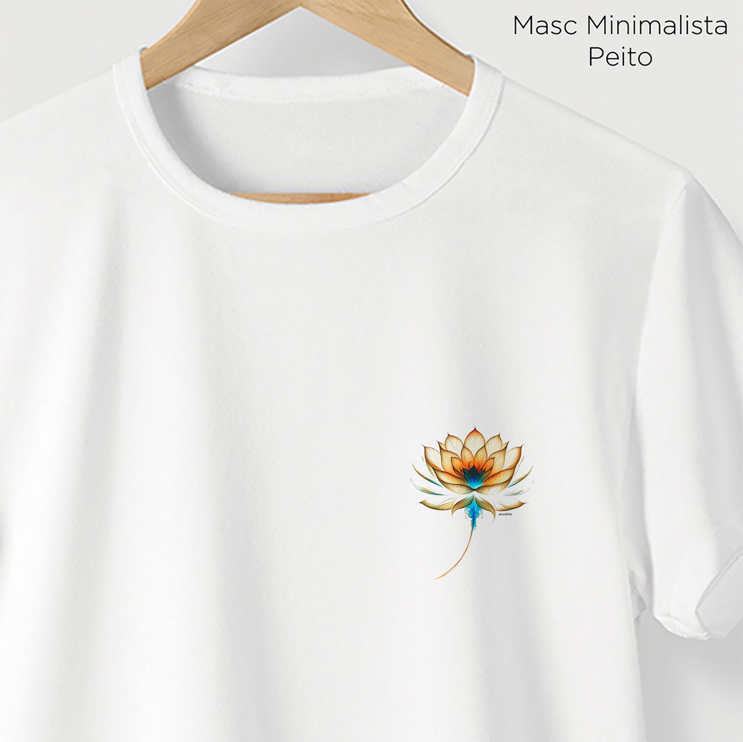 Camiseta Amazônia BIO NEON - BRANCO - cód 2090