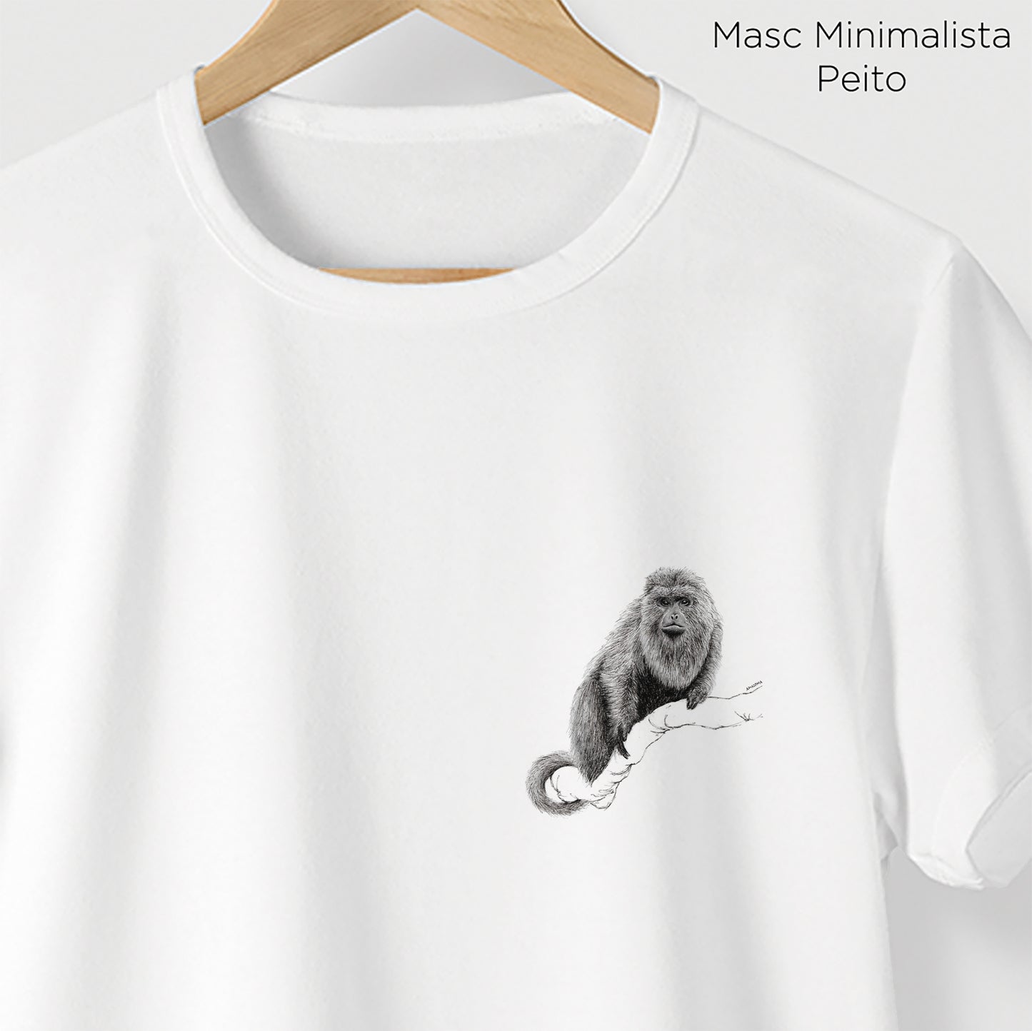 Camiseta Amazônia BUGIO - BRANCO - cód 2140