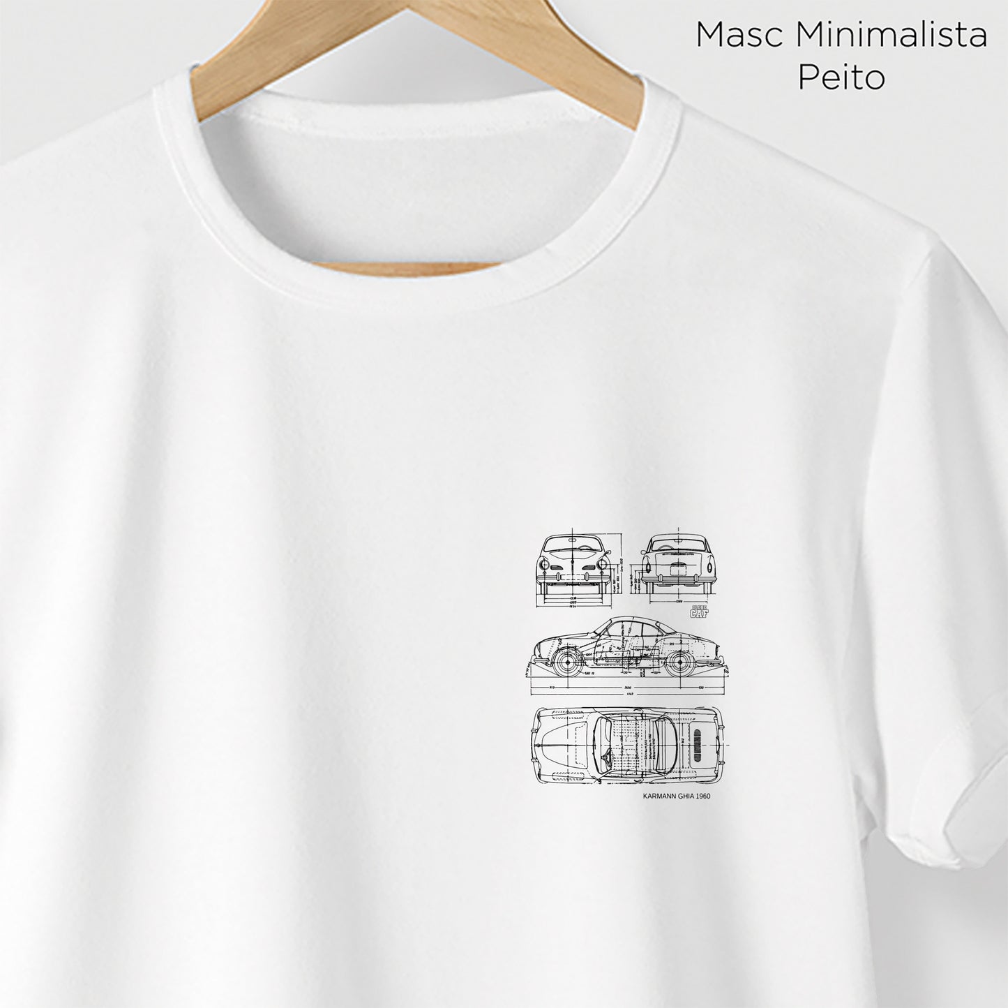 Camiseta Amazônia CAF KARMANN GHIA - BRANCO - cód caf0002