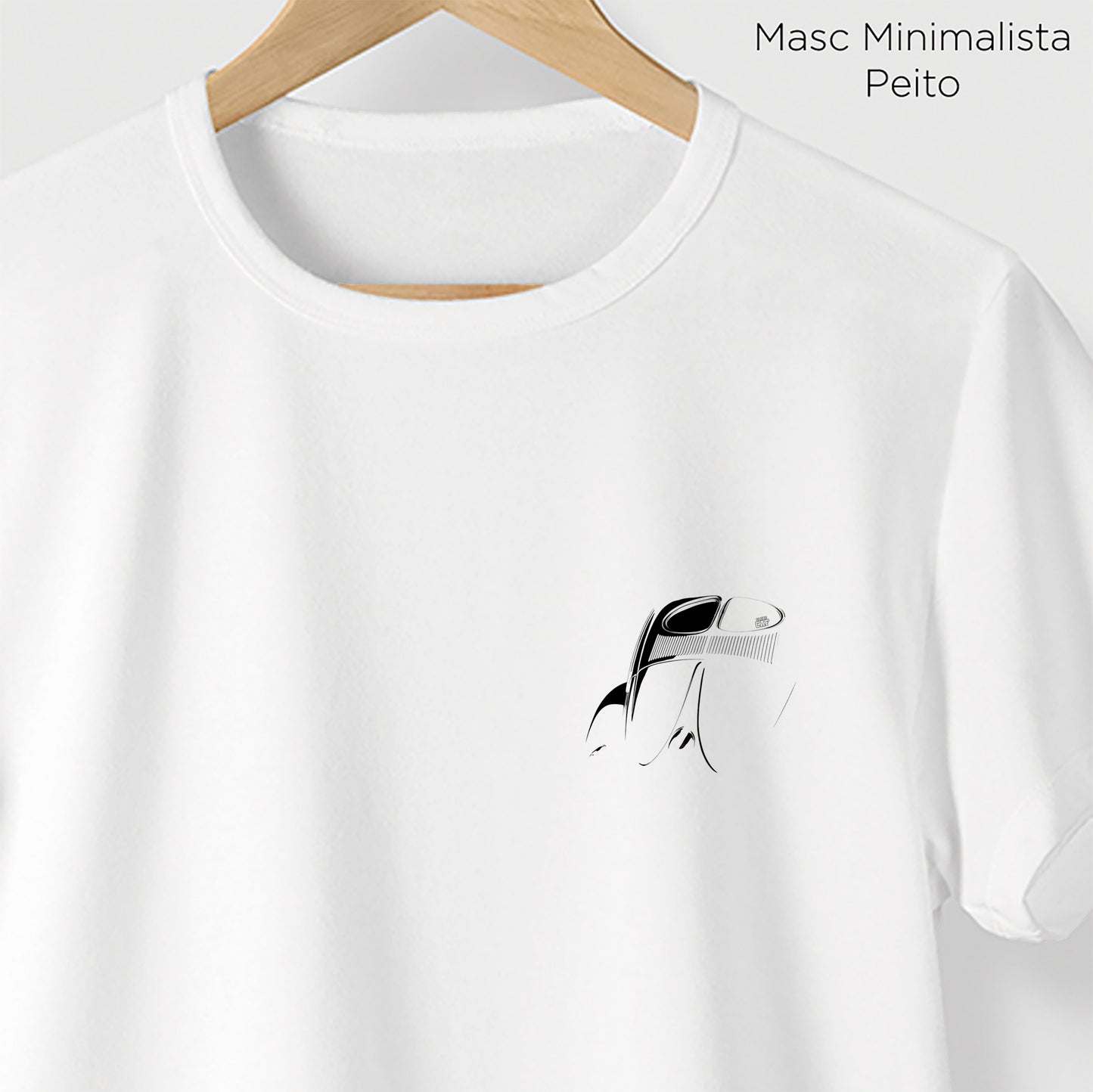 Camiseta Amazônia CAF FUSCA - BRANCO - cód caf0003