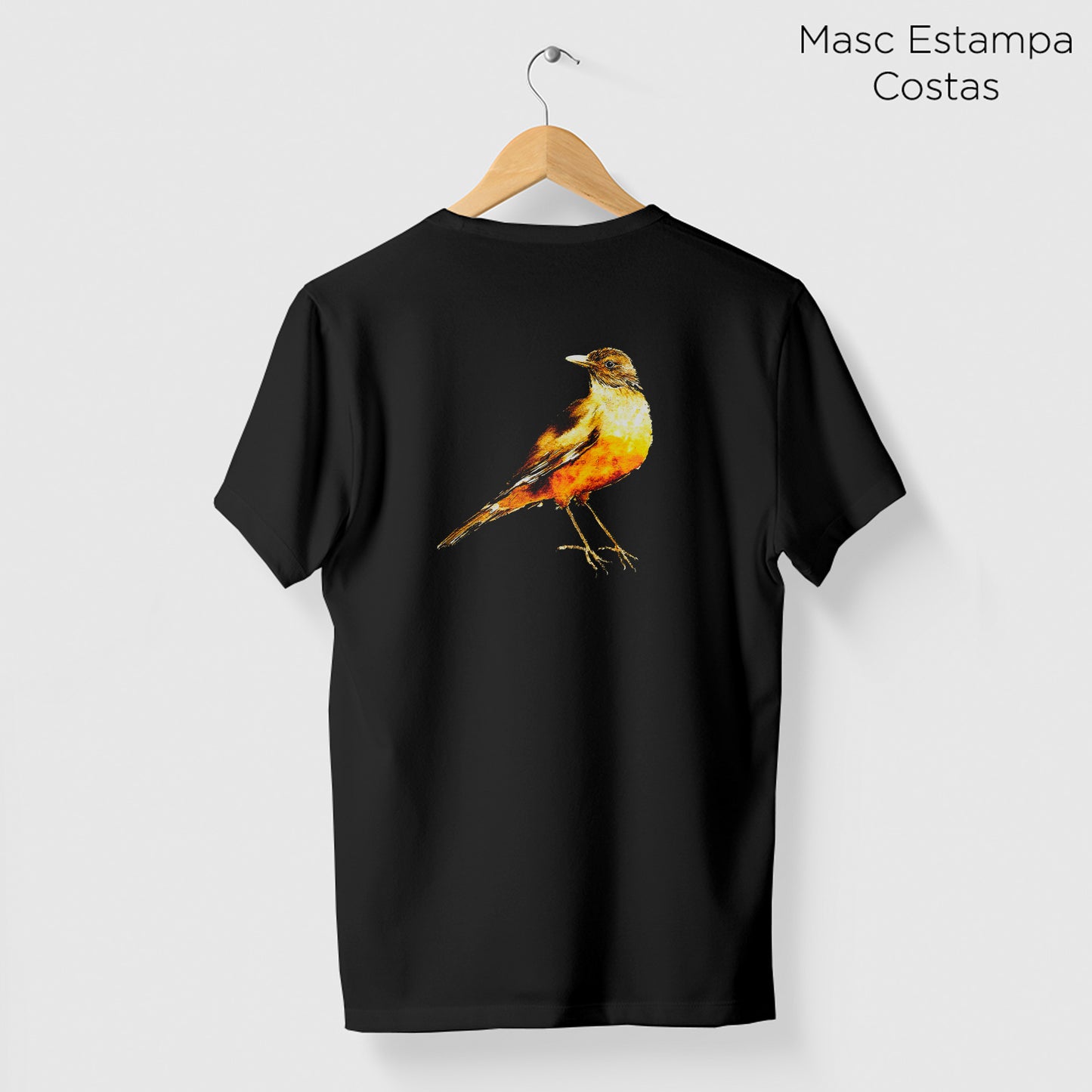 Camiseta Amazônia SABIÁ - PRETO - cód 10505