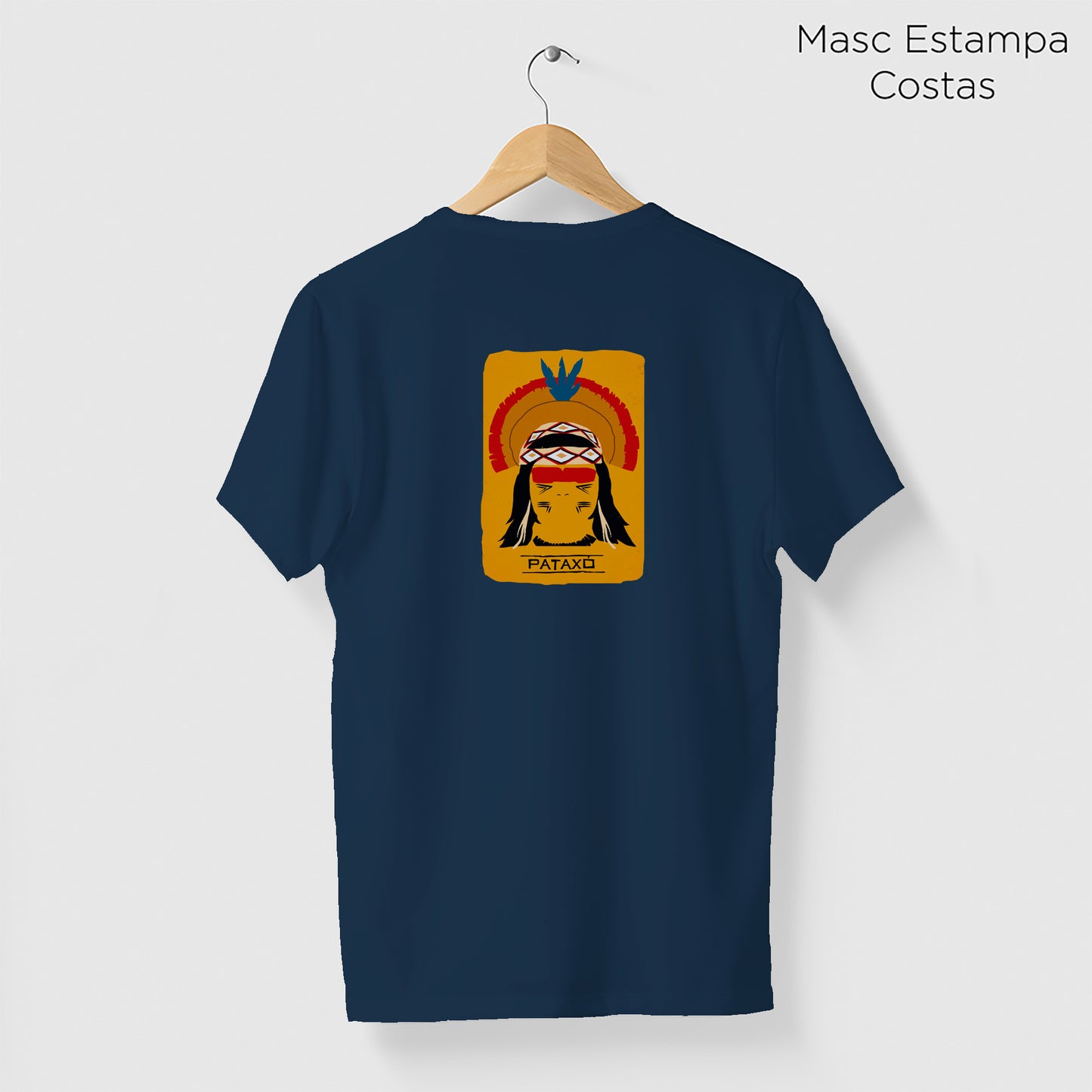 Camiseta Amazônia ORIGENS PATAXÓ - AZUL MARINHO - cód 10579