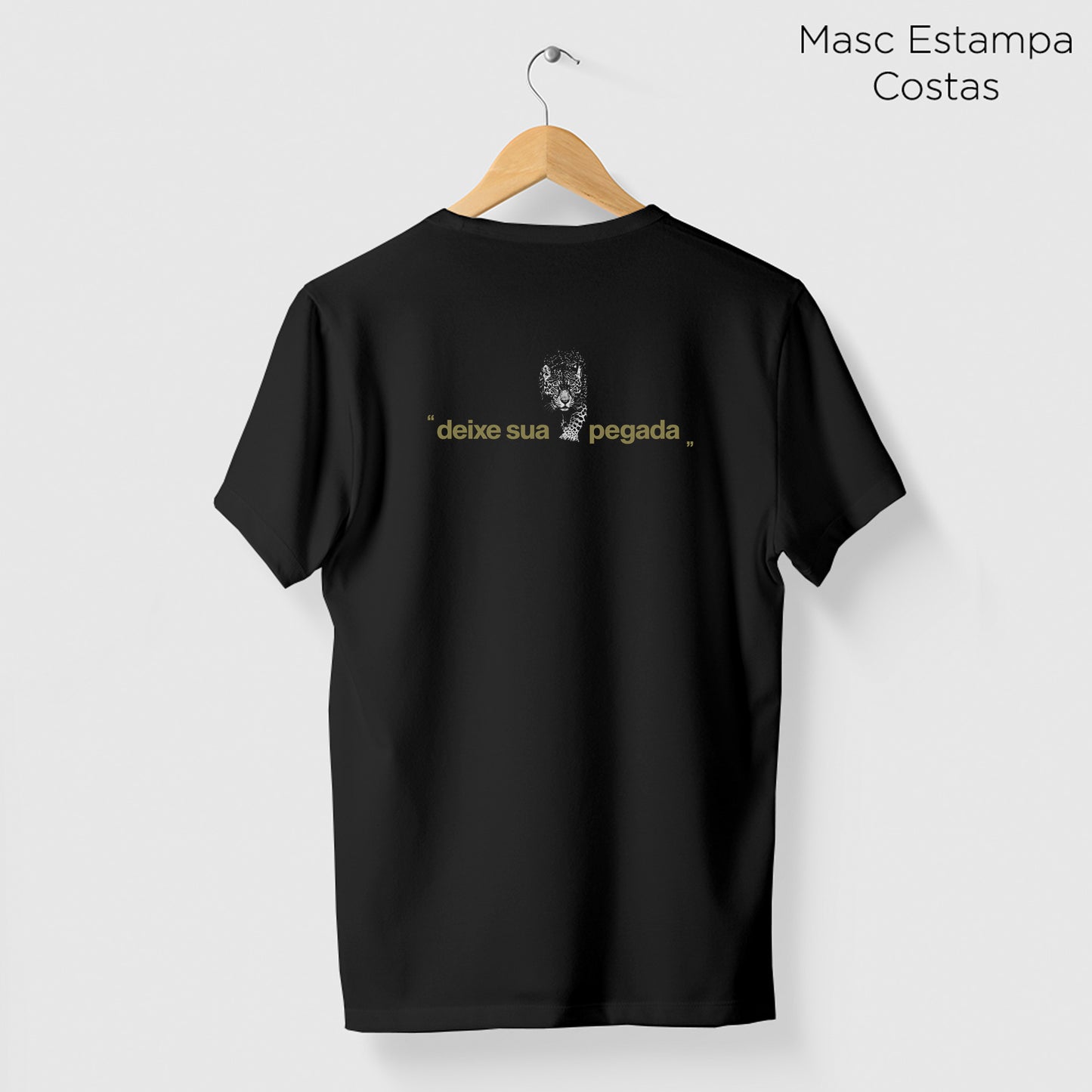 Camiseta Amazônia ONÇARARA DEIXE SUA PEGADA - PRETO - cód 2075