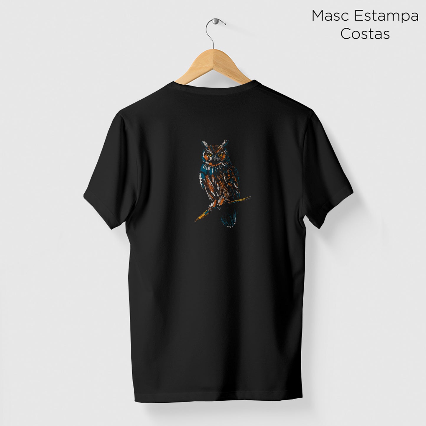 Camiseta Amazônia CHALK OWL - PRETO - cód 2088