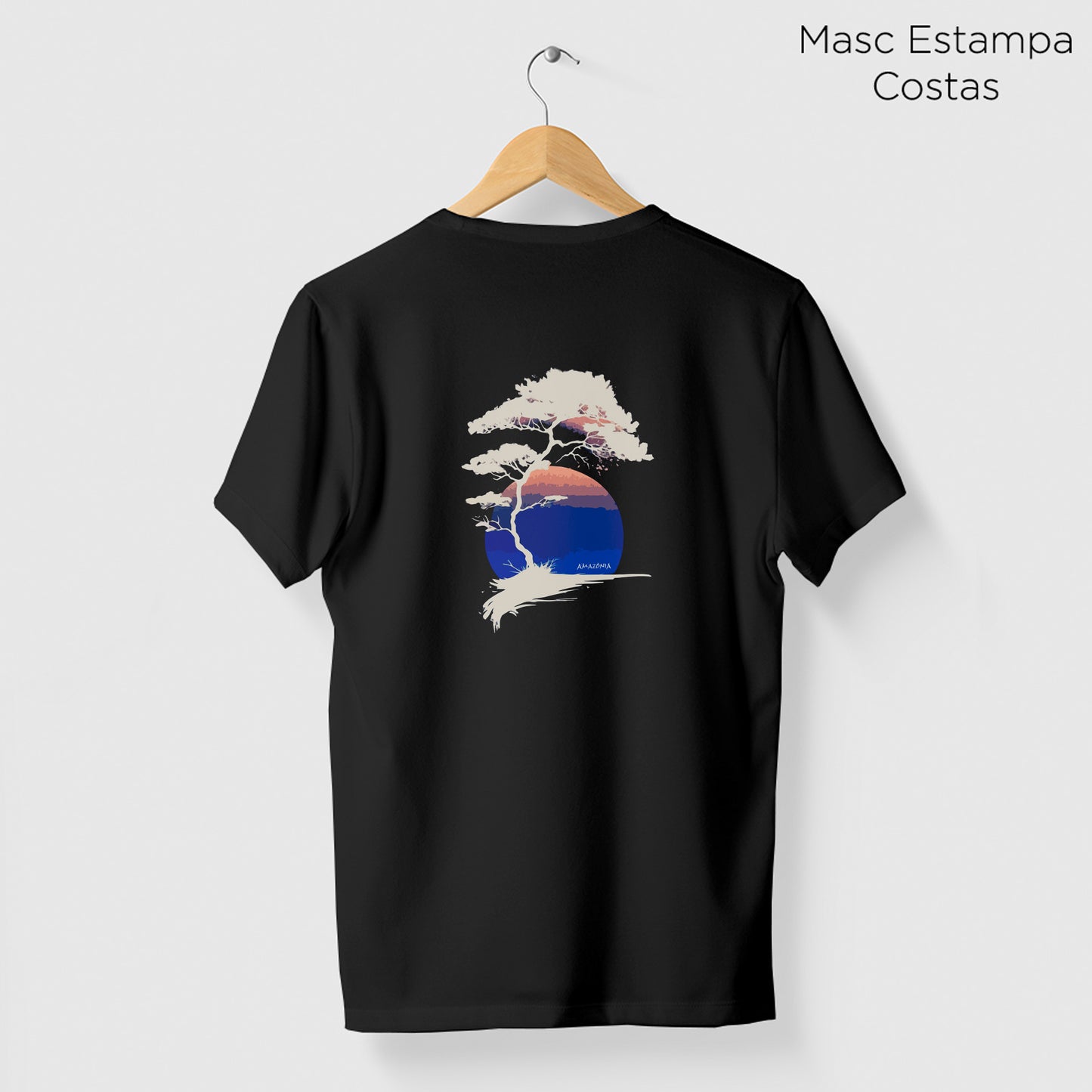 Camiseta Amazônia BONSAI PAISAGEM - PRETO - cód 2135