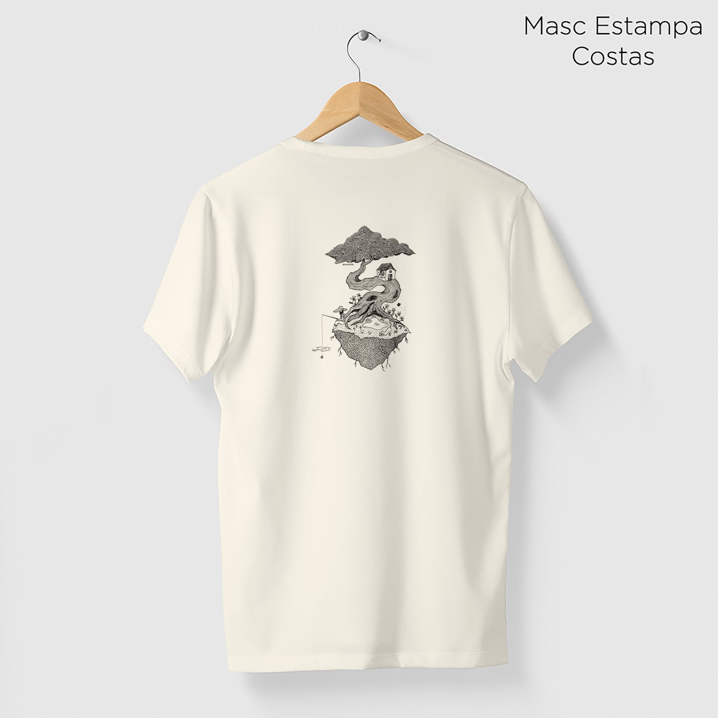 Camiseta Amazônia SONHOS À LINHA - OFF WHITE - cód 2155