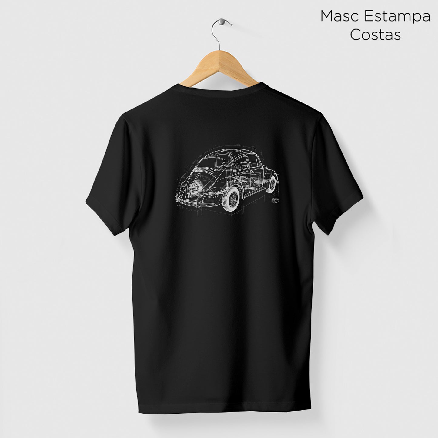 Camiseta Amazônia CAF FUSCA - PRETO - cód caf0004