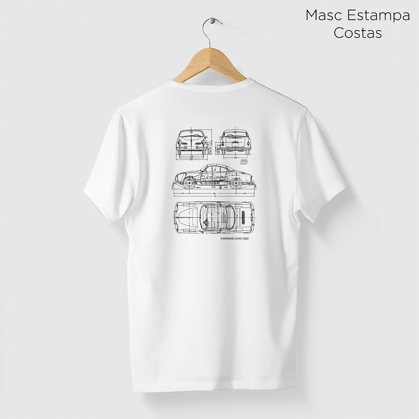 Camiseta Amazônia CAF KARMANN GHIA - BRANCO - cód caf0002