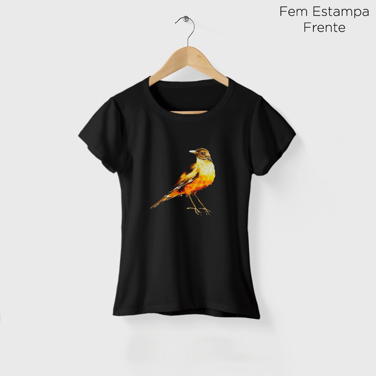 Camiseta Amazônia SABIÁ - PRETO - cód 10505