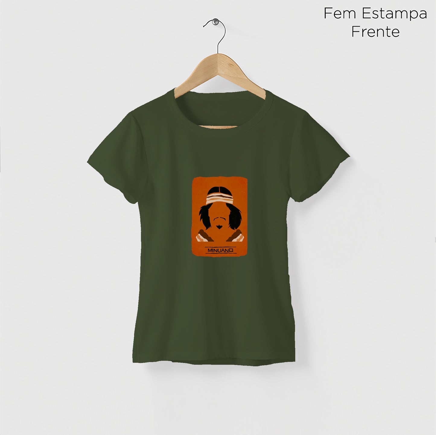 Camiseta Amazônia ORIGENS MINUANO - VERDE ESCURO - cód 10578
