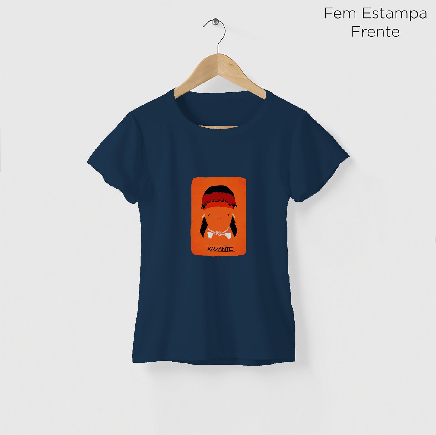 Camiseta Amazônia ORIGENS XAVANTE - AZUL MARINHO - cód 10581