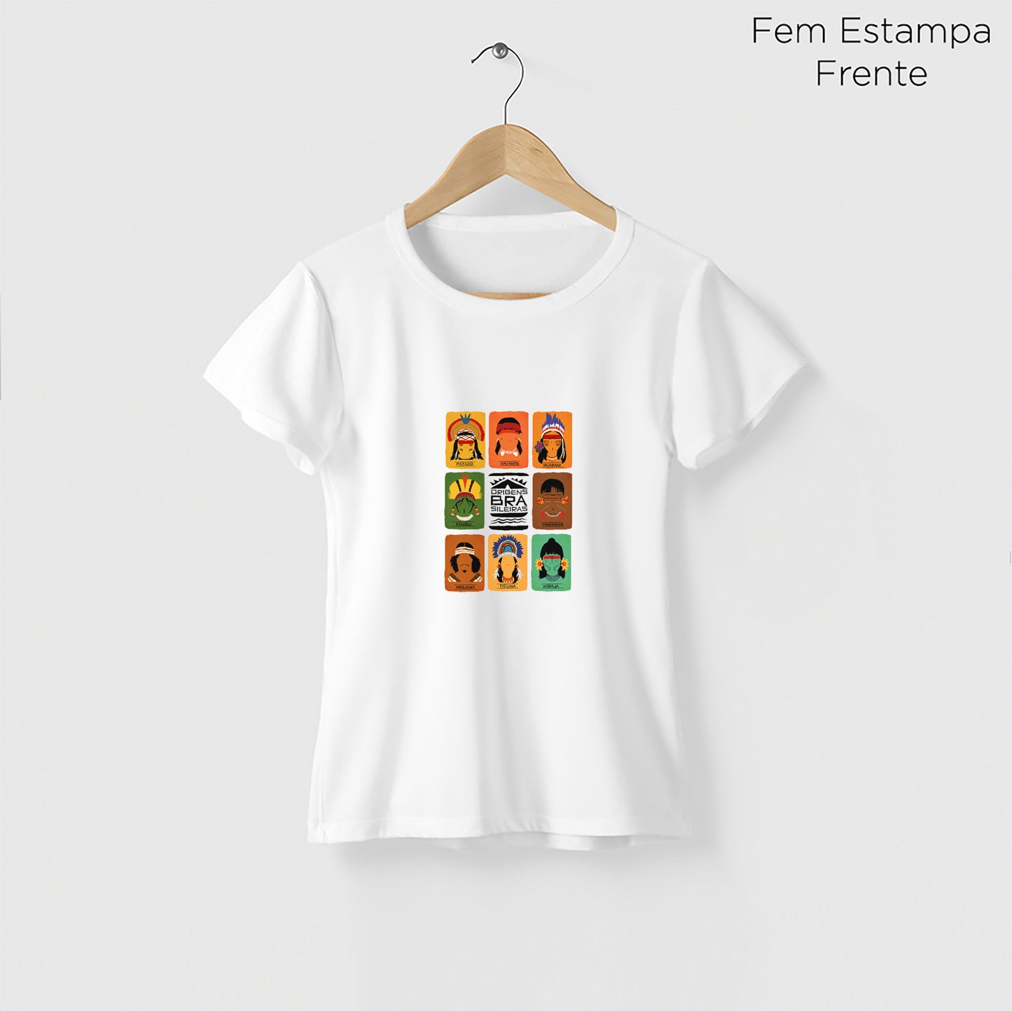 Camiseta Amazônia ORIGENS - BRANCO - cód 10584