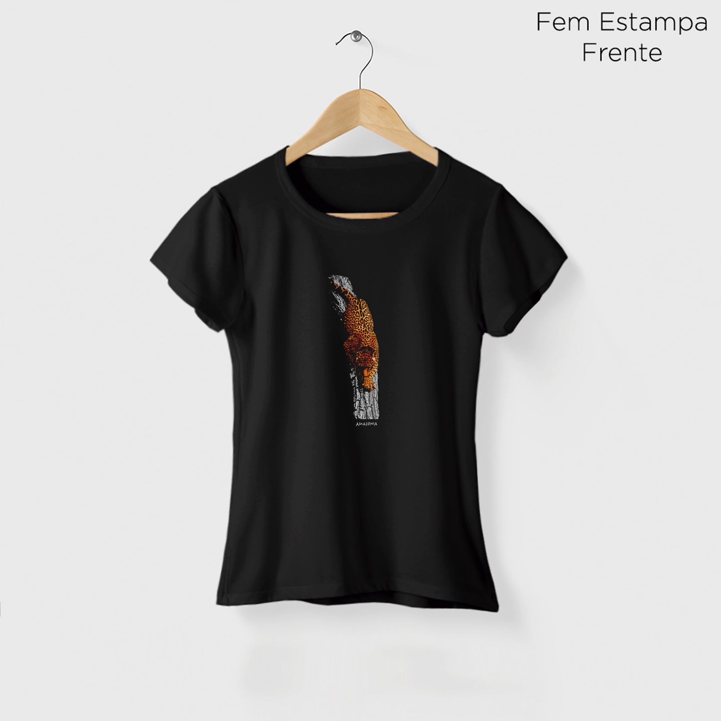 Camiseta Amazônia ONÇARARA TRONCO - PRETO - cód 2072