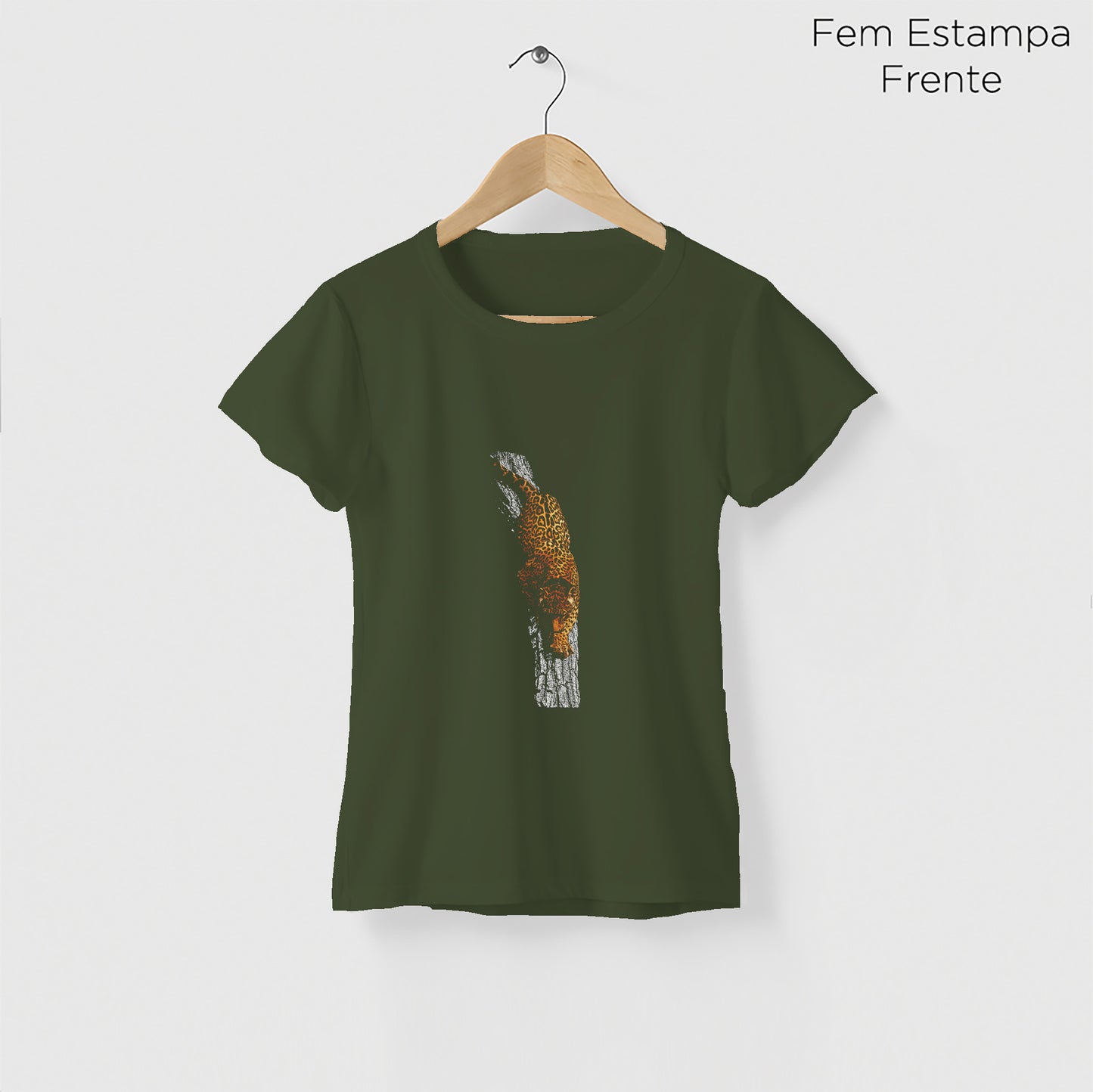 Camiseta Amazônia ONÇARARA TRONCO - VERDE ESCURO - cód 2072