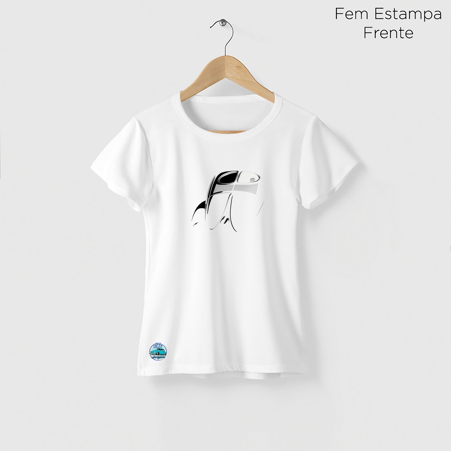 Camiseta Amazônia CAF FUSCA - BRANCO - cód caf0003