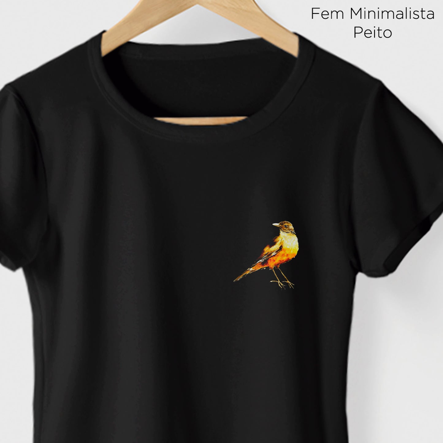 Camiseta Amazônia SABIÁ - PRETO - cód 10505
