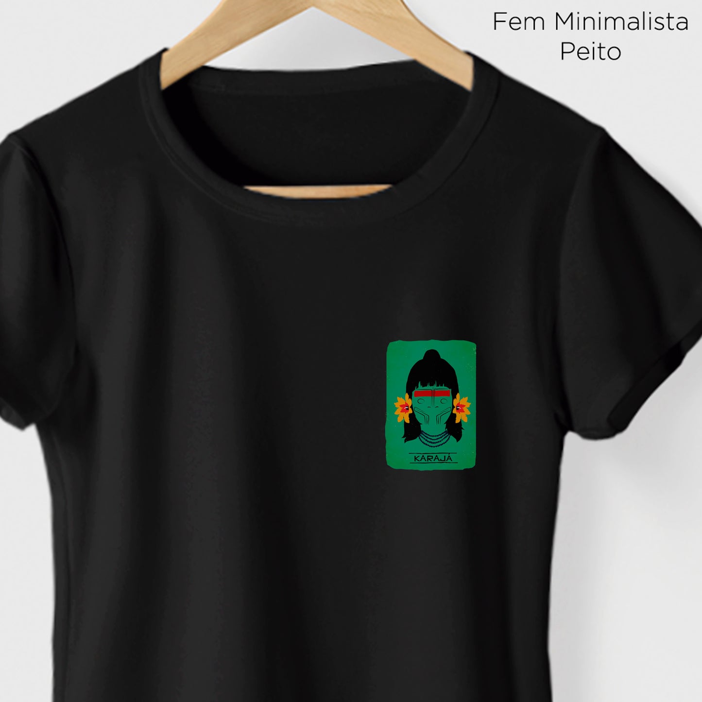 Camiseta Amazônia ORIGENS KARAJÁ - PRETO - cód 10577