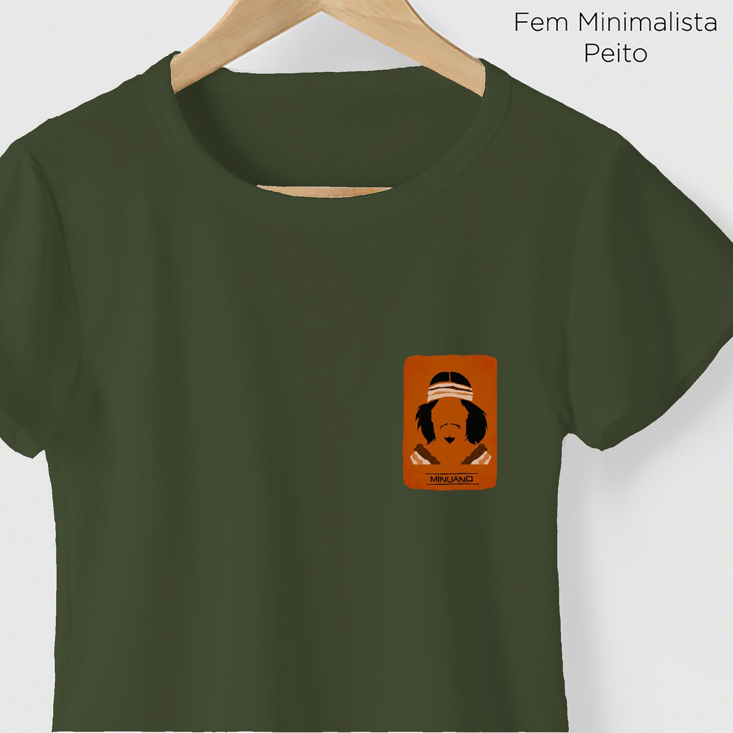 Camiseta Amazônia ORIGENS MINUANO - VERDE ESCURO - cód 10578
