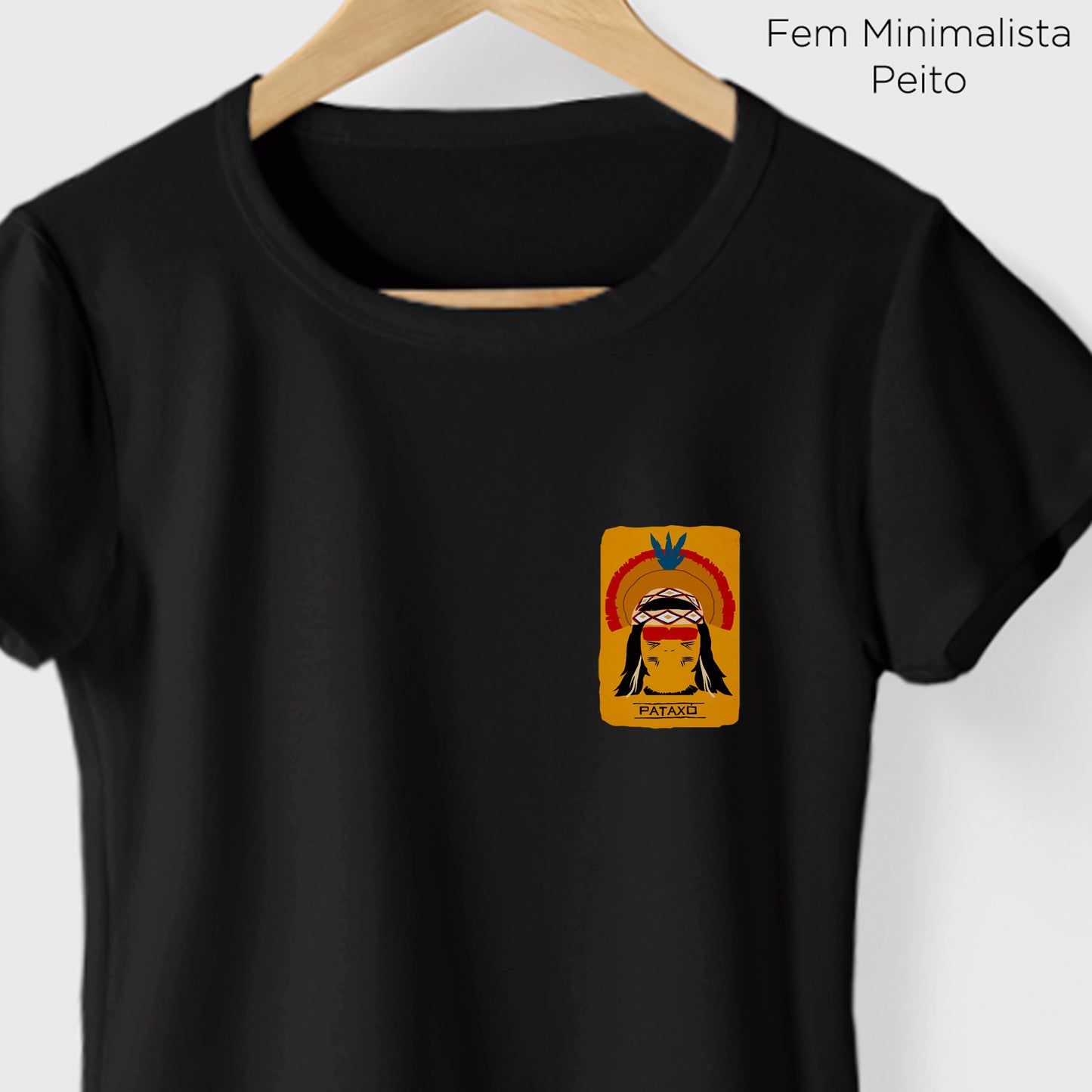 Camiseta Amazônia ORIGENS PATAXÓ - PRETO - cód 10579