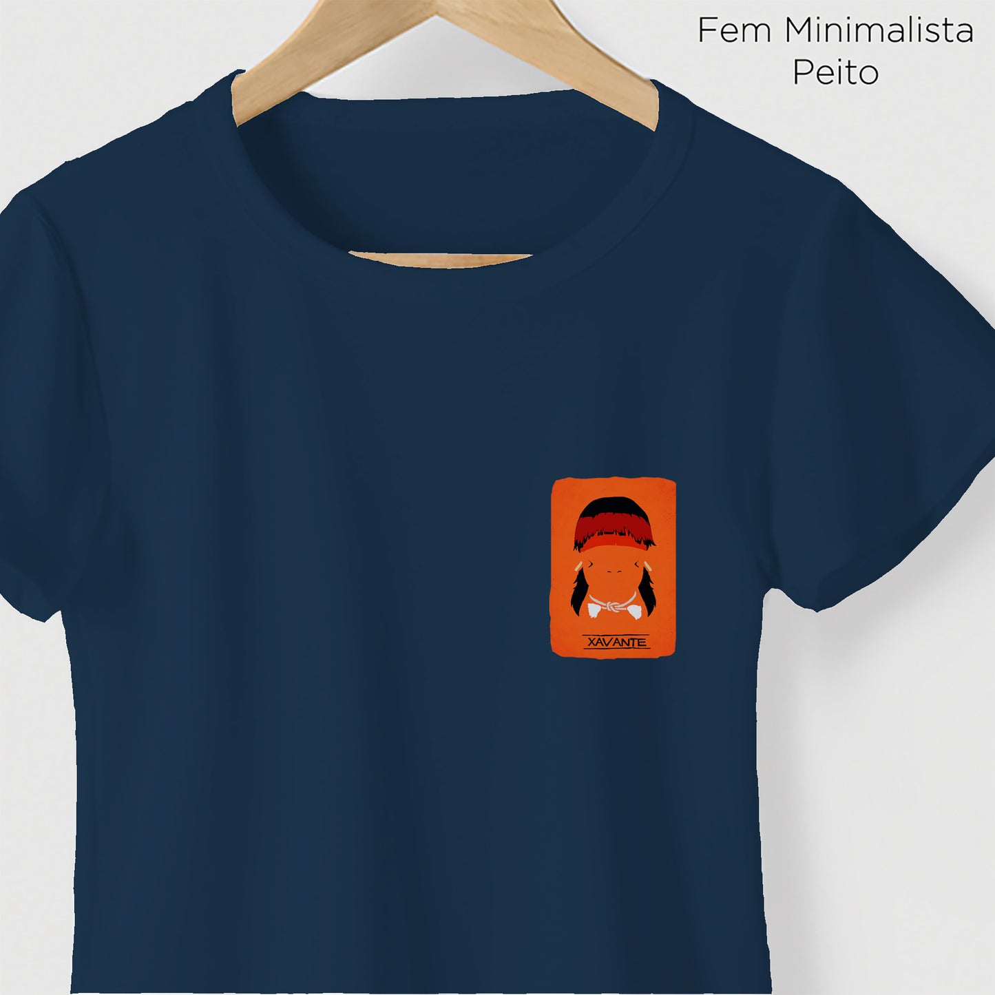 Camiseta Amazônia ORIGENS XAVANTE - AZUL MARINHO - cód 10581