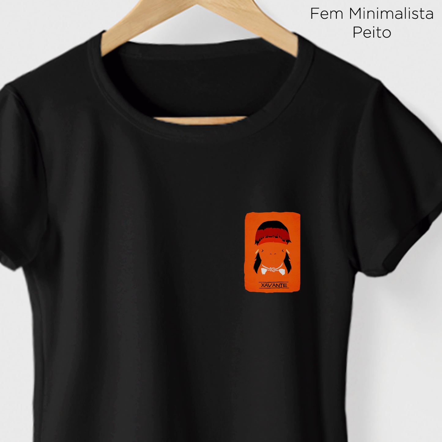Camiseta Amazônia ORIGENS XAVANTE - PRETO - cód 10581