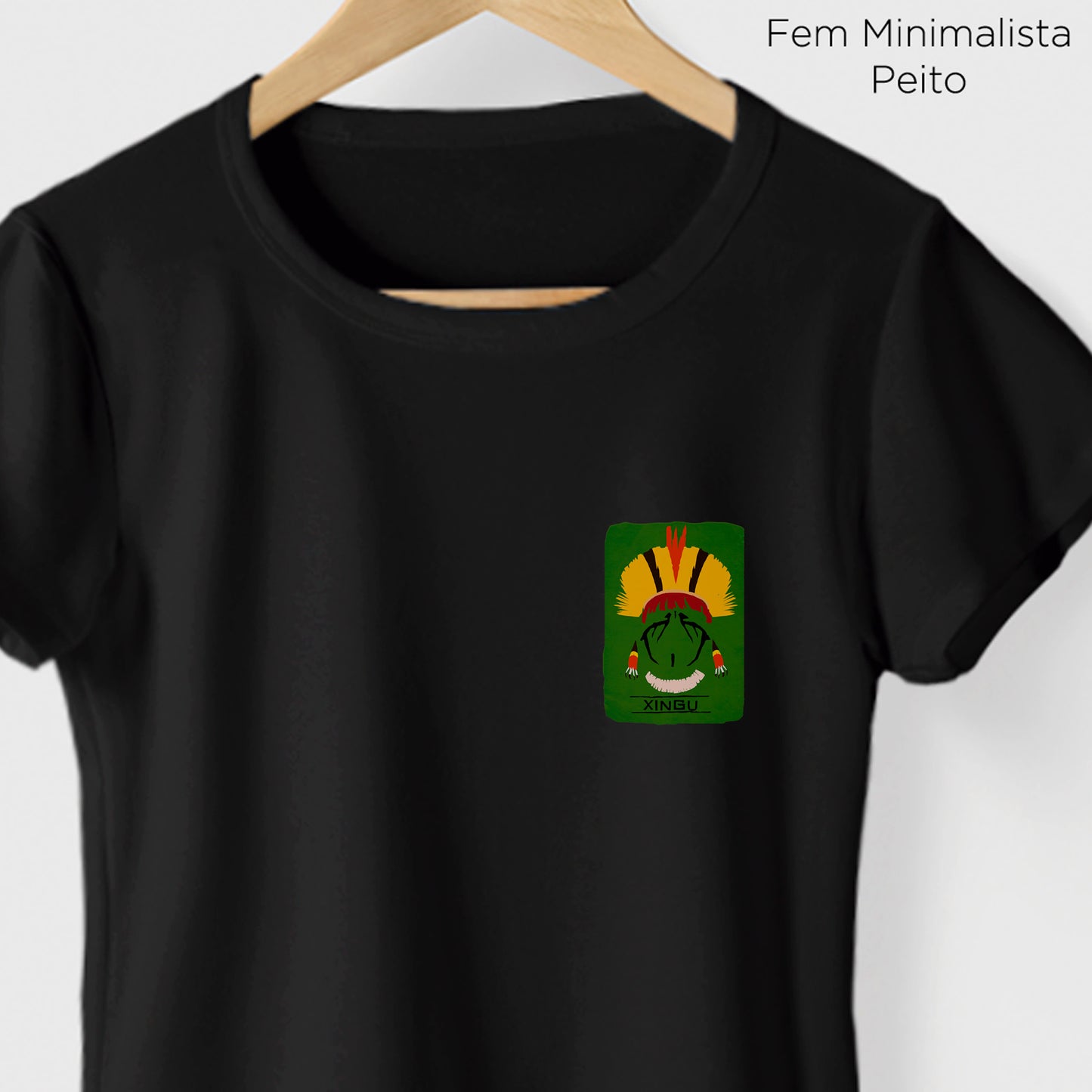 Camiseta Amazônia ORIGENS XINGU - PRETO - cód 10582
