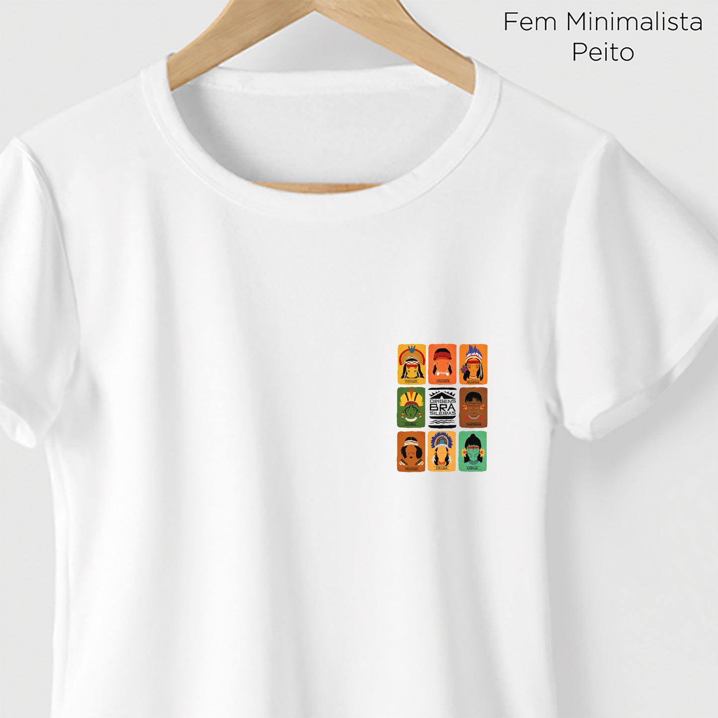 Camiseta Amazônia ORIGENS - BRANCO - cód 10584