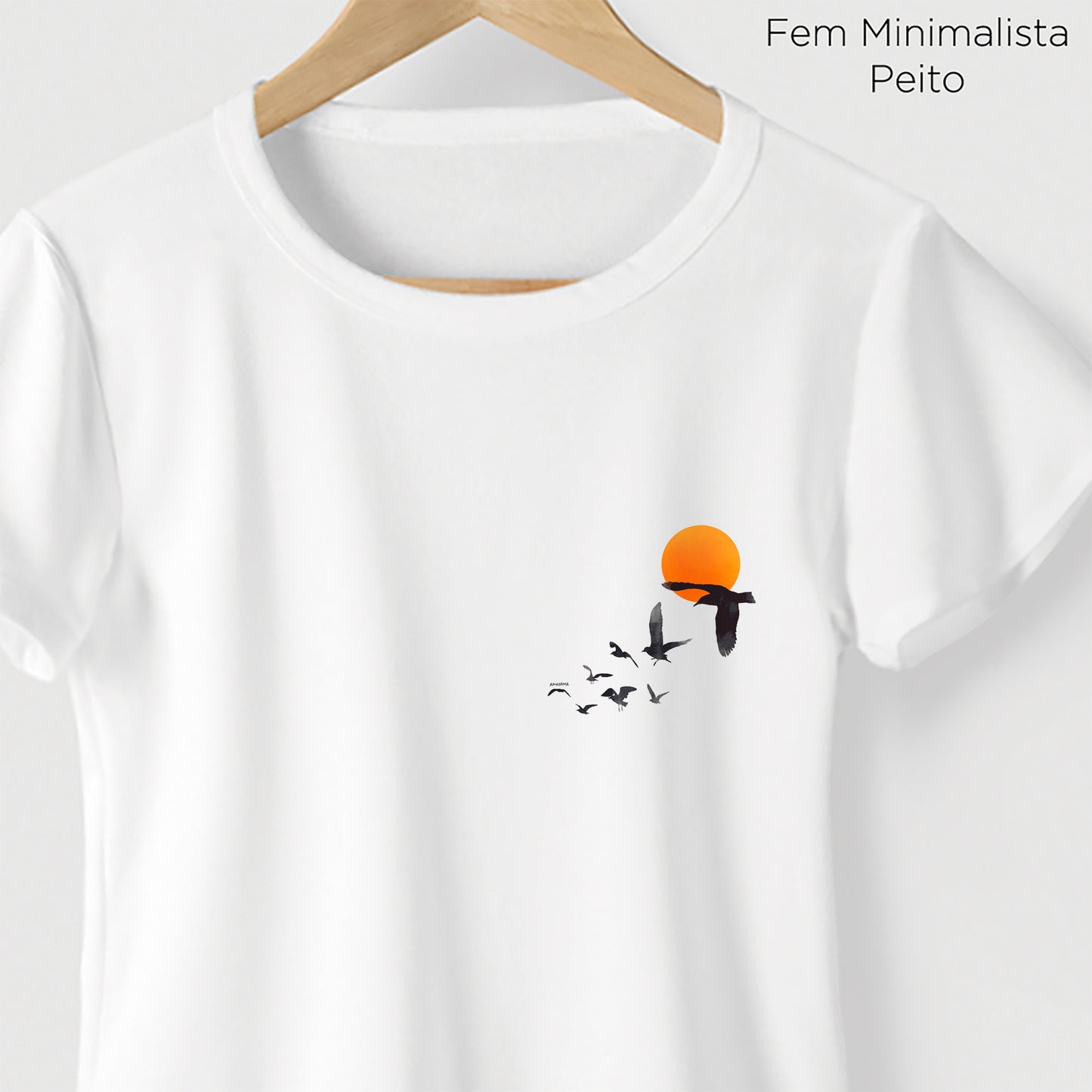 Camiseta Amazônia REVOADA - BRANCO - cód 2134