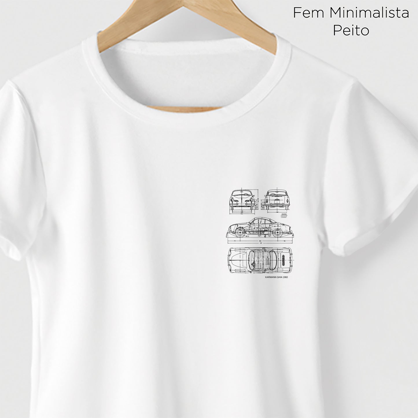 Camiseta Amazônia CAF KARMANN GHIA - BRANCO - cód caf0002