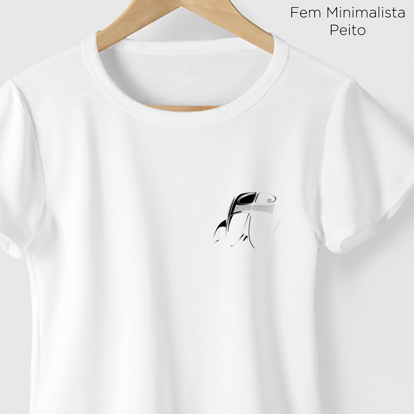 Camiseta Amazônia CAF FUSCA - BRANCO - cód caf0003