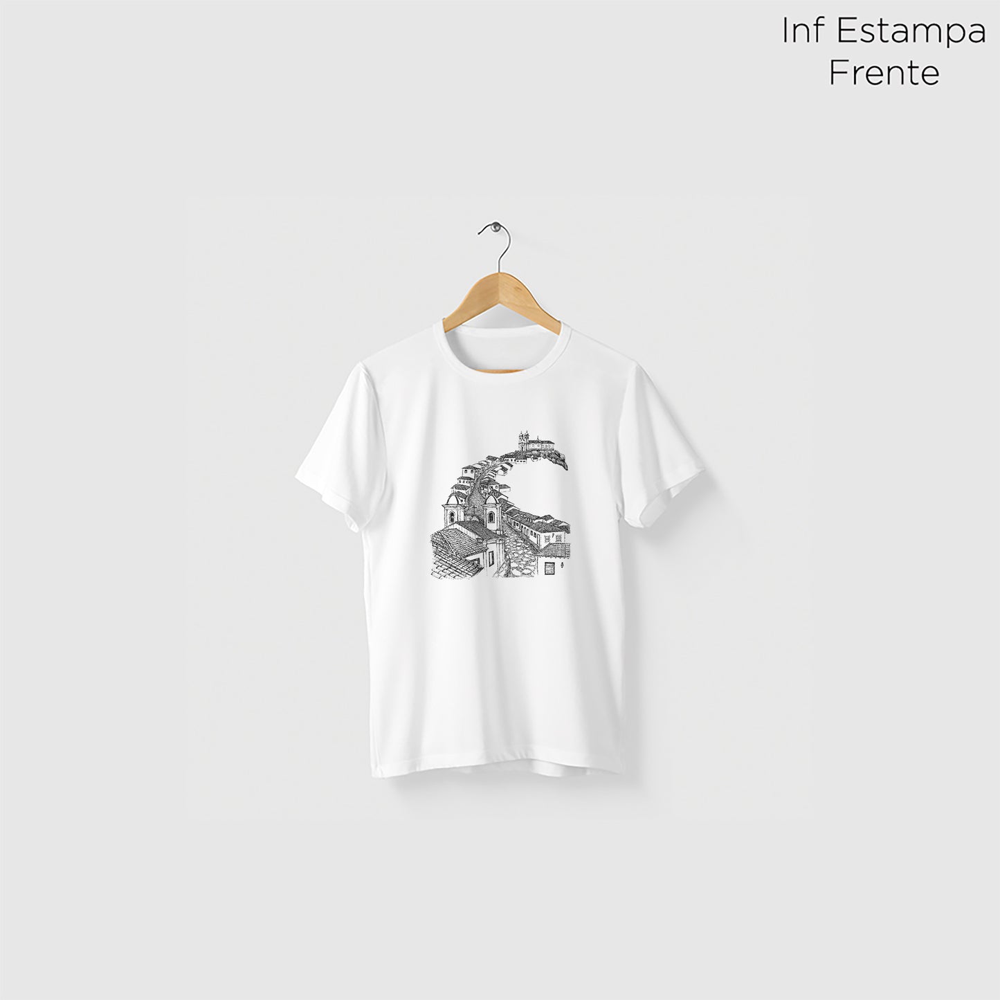 Camiseta Amazônia CIDADE HISTÓRICA - BRANCO - cód 10504