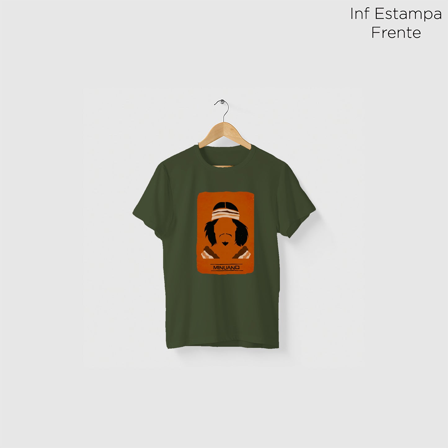 Camiseta Amazônia ORIGENS MINUANO - VERDE ESCURO - cód 10578