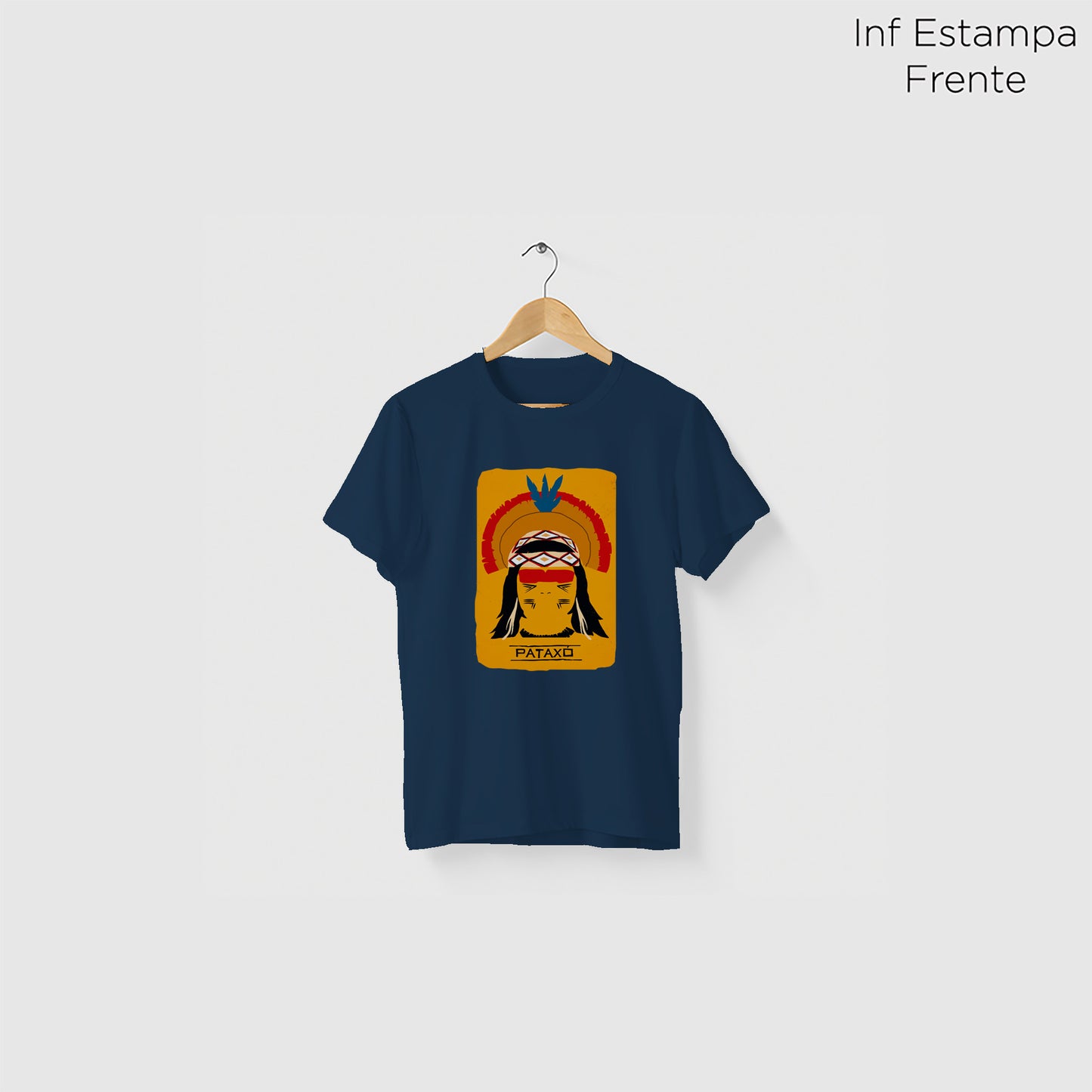 Camiseta Amazônia ORIGENS PATAXÓ - AZUL MARINHO - cód 10579