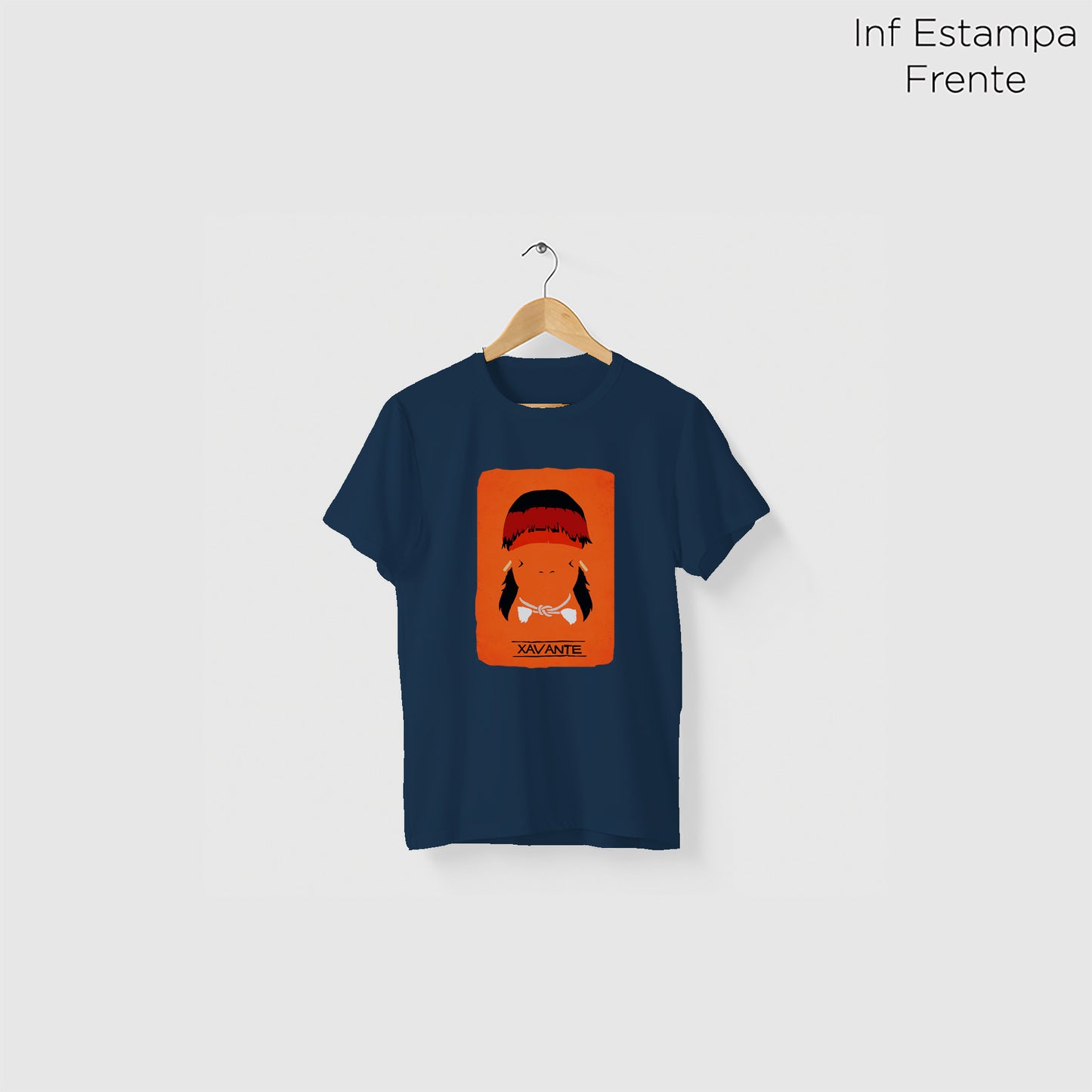 Camiseta Amazônia ORIGENS XAVANTE - AZUL MARINHO - cód 10581
