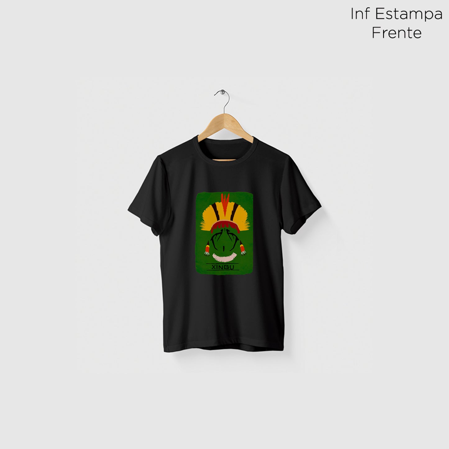 Camiseta Amazônia ORIGENS XINGU - PRETO - cód 10582