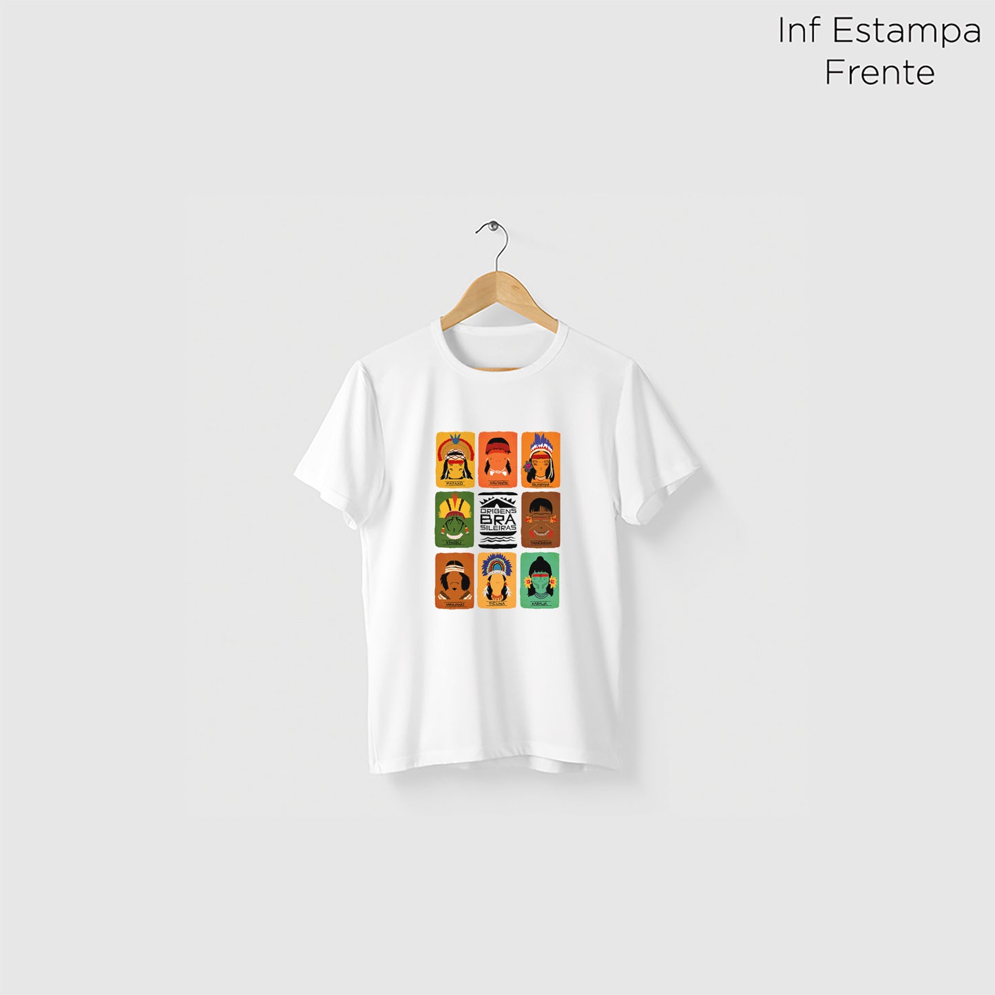 Camiseta Amazônia ORIGENS - BRANCO - cód 10584