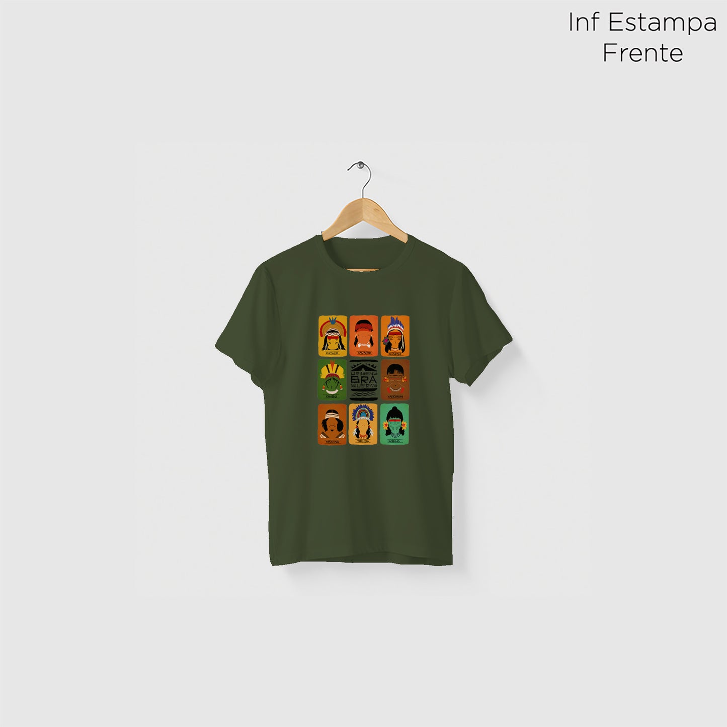 Camiseta Amazônia ORIGENS - VERDE ESCURO - cód 10584