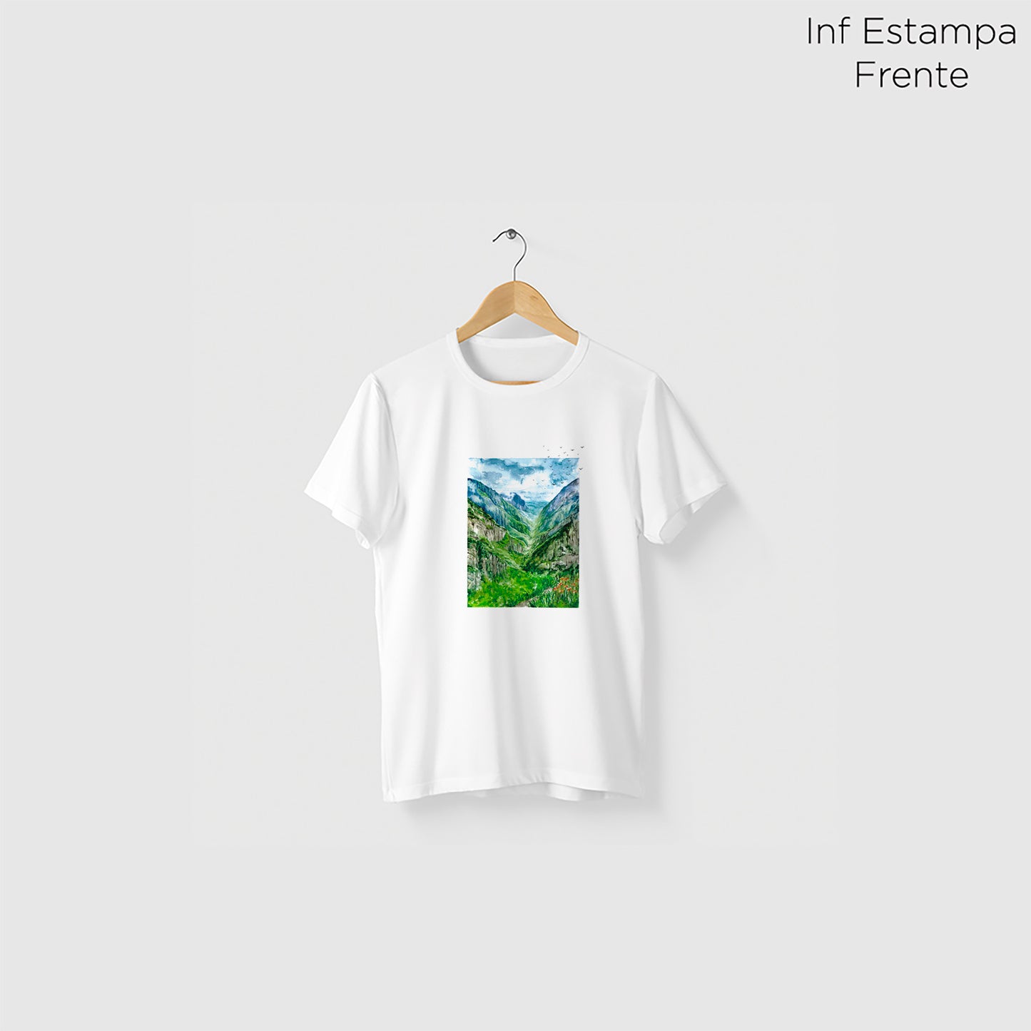 Camiseta Amazônia TRAVESSÃO SERRA DO CIPÓ - BRANCO - cód 2036
