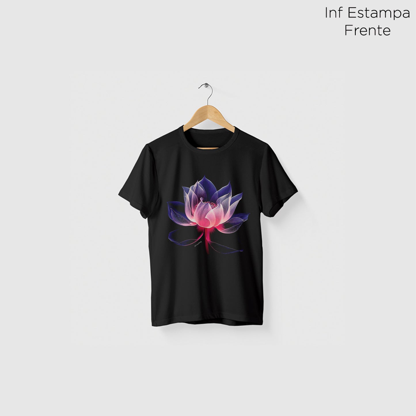 Camiseta Amazônia LOTUS – PRETO - cód 2085