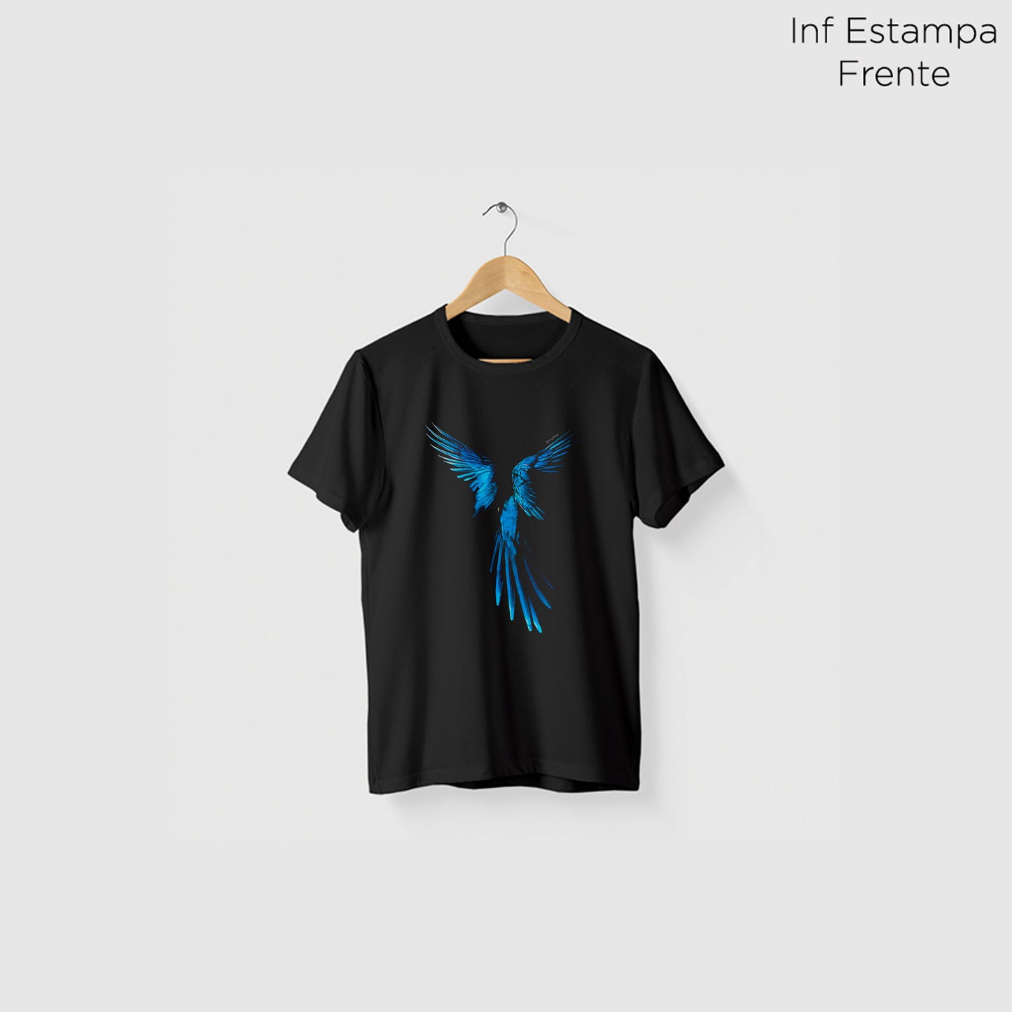 Camiseta Amazônia VÔO SOLO - PRETO - cód 2086