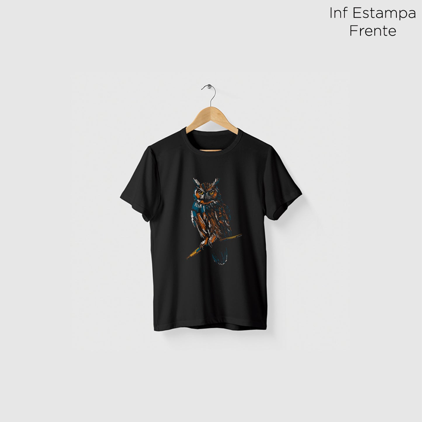 Camiseta Amazônia CHALK OWL - PRETO - cód 2088