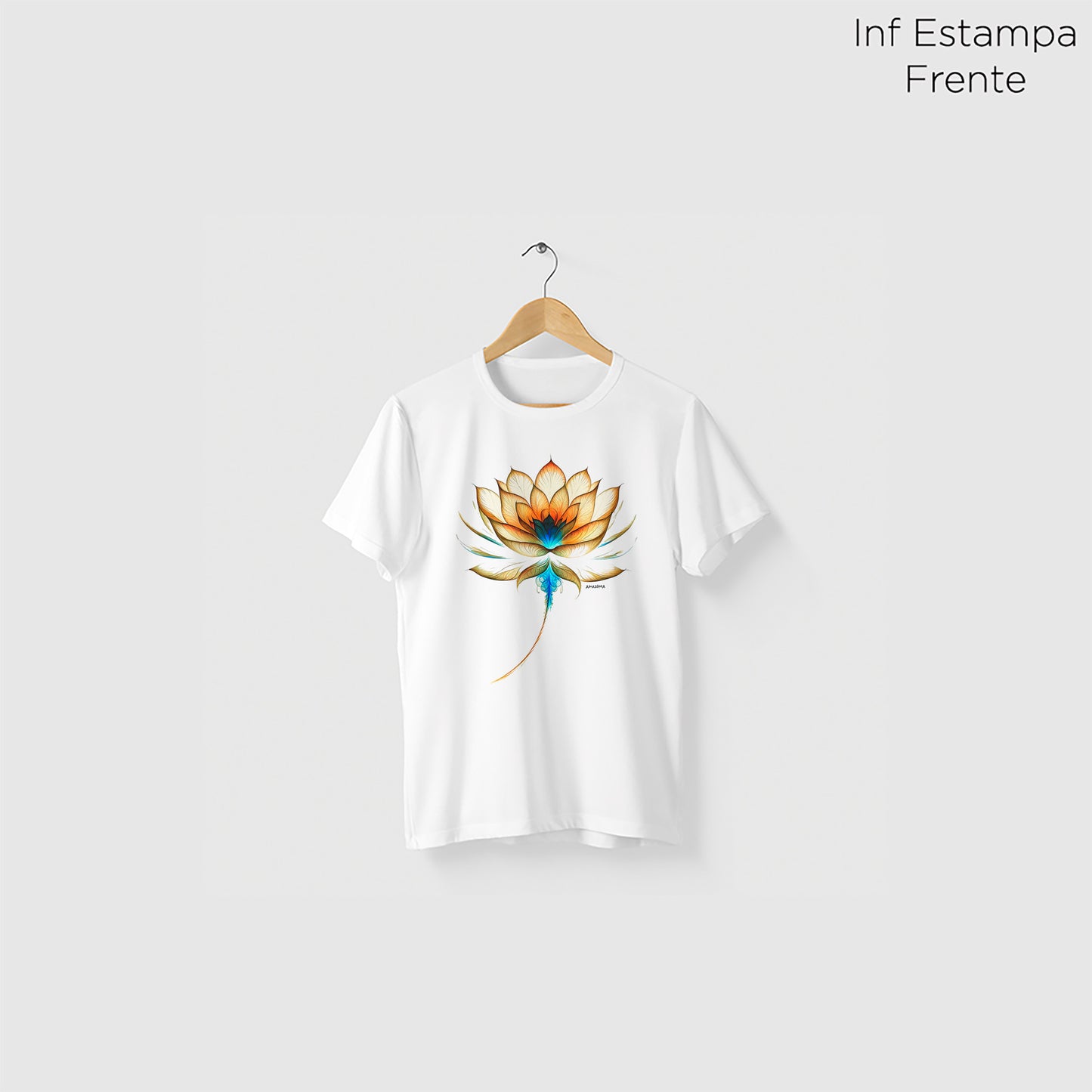 Camiseta Amazônia BIO NEON - BRANCO - cód 2090