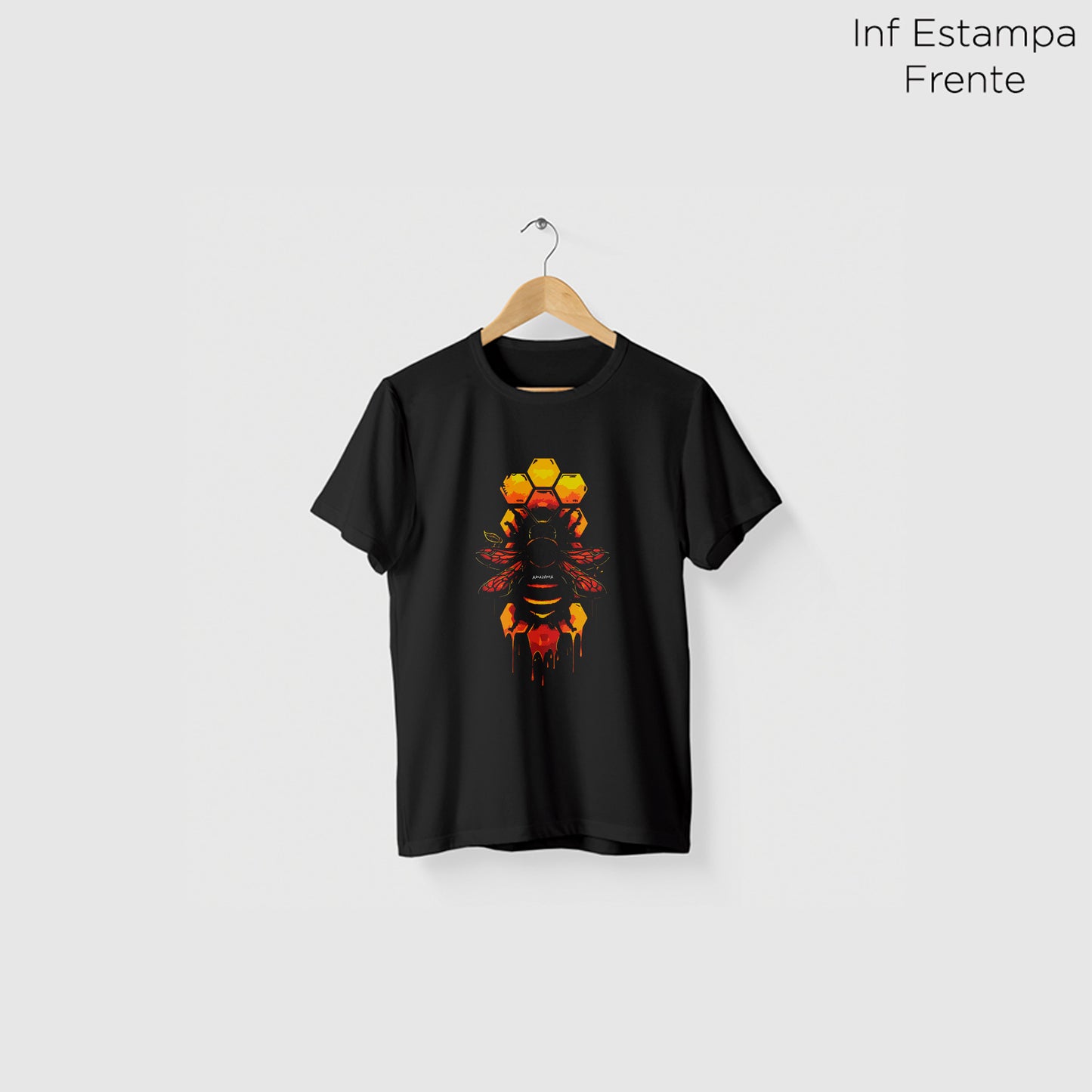 Camiseta Amazônia BEE - PRETO - cód 2094