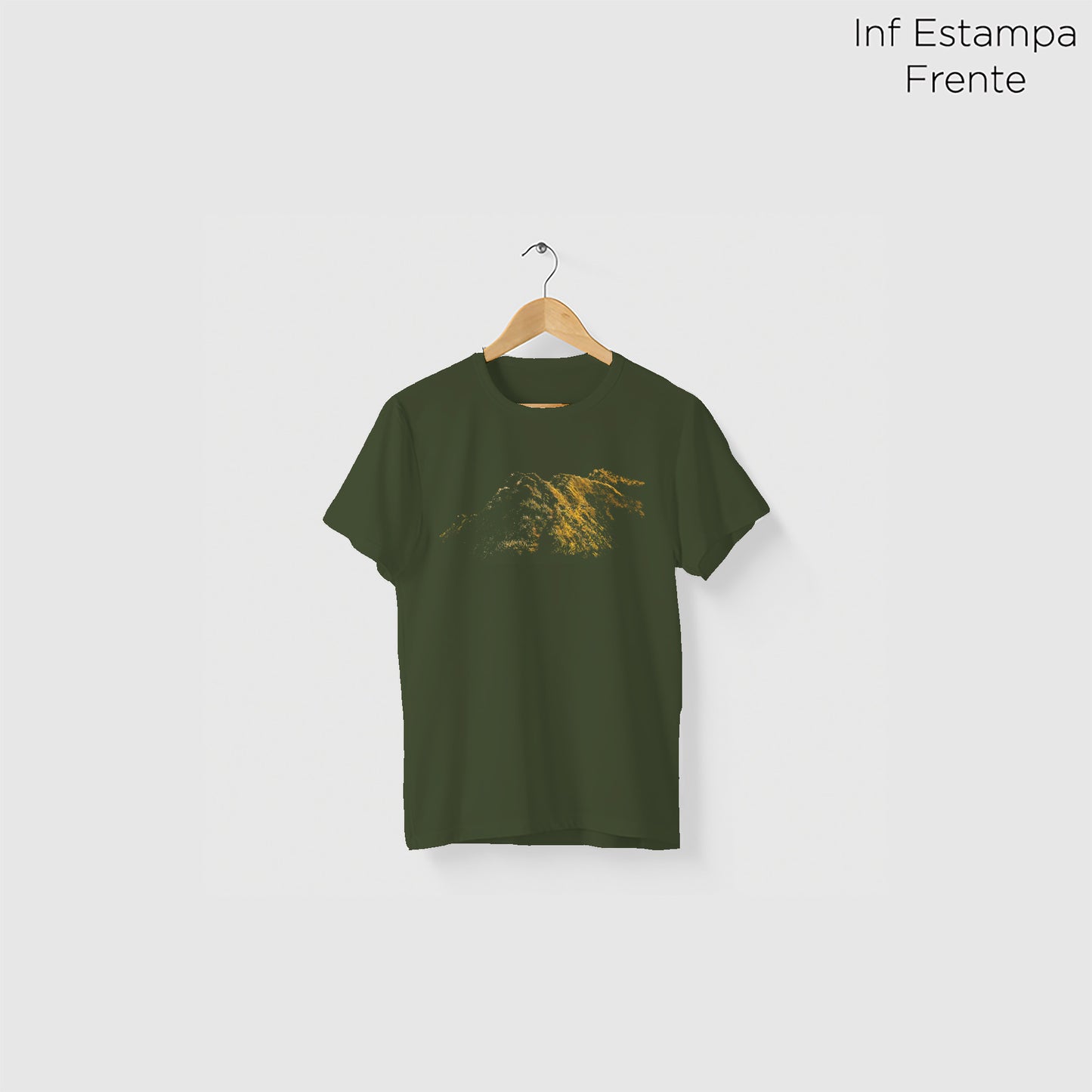 Camiseta Amazônia ISC TRILHA DA CRISTA - VERDE ESCURO - cód 2118