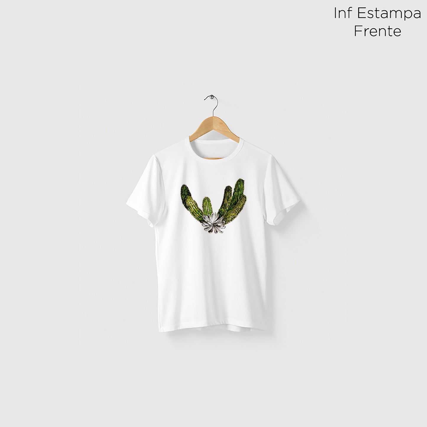 Camiseta Amazônia ISC CACTO - BRANCO - cód 2119
