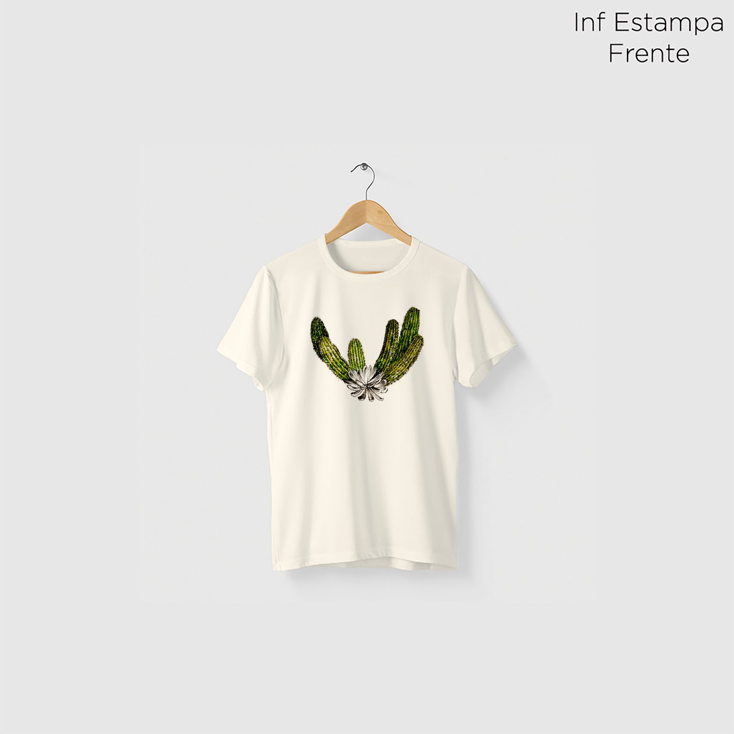 Camiseta Amazônia ISC CACTO - OFF WHITE - cód 2119