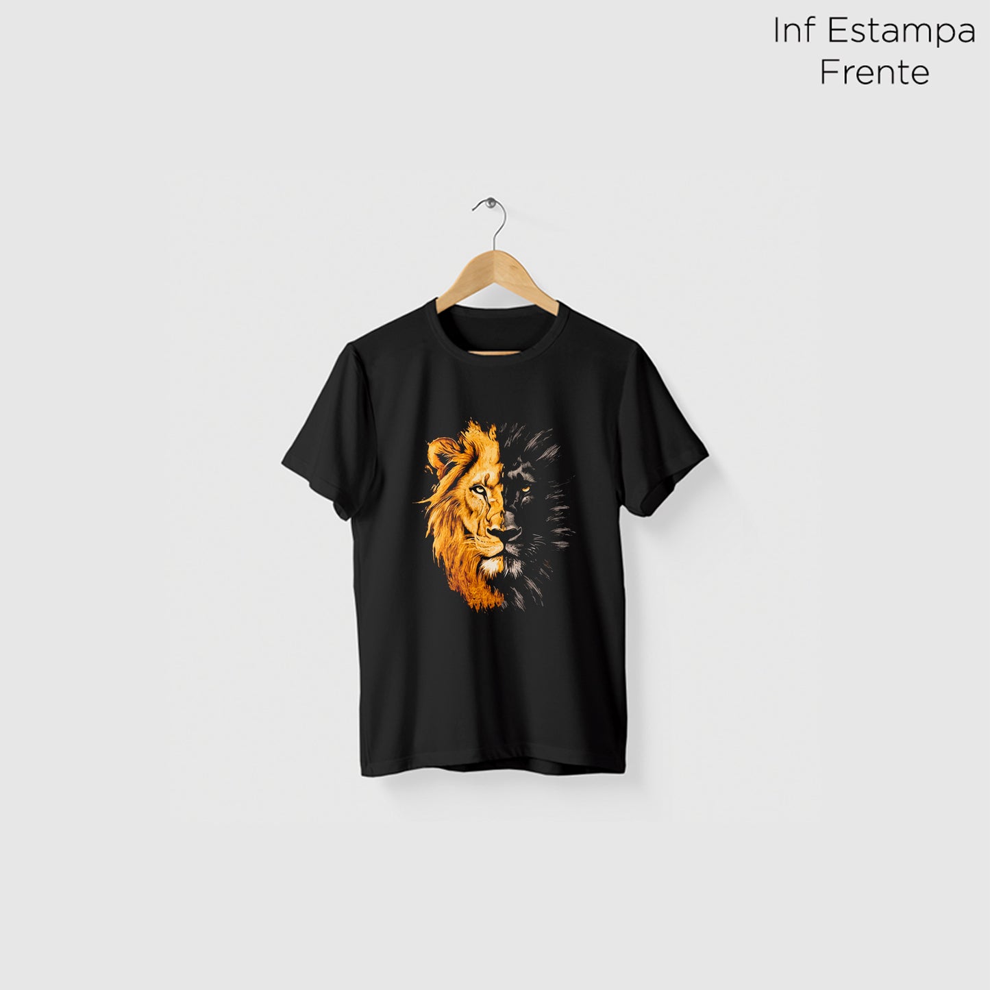Camiseta Amazônia ON OFF LION - PRETO - cód 2126