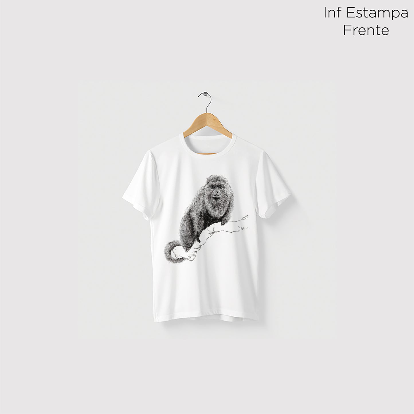 Camiseta Amazônia BUGIO - BRANCO - cód 2140