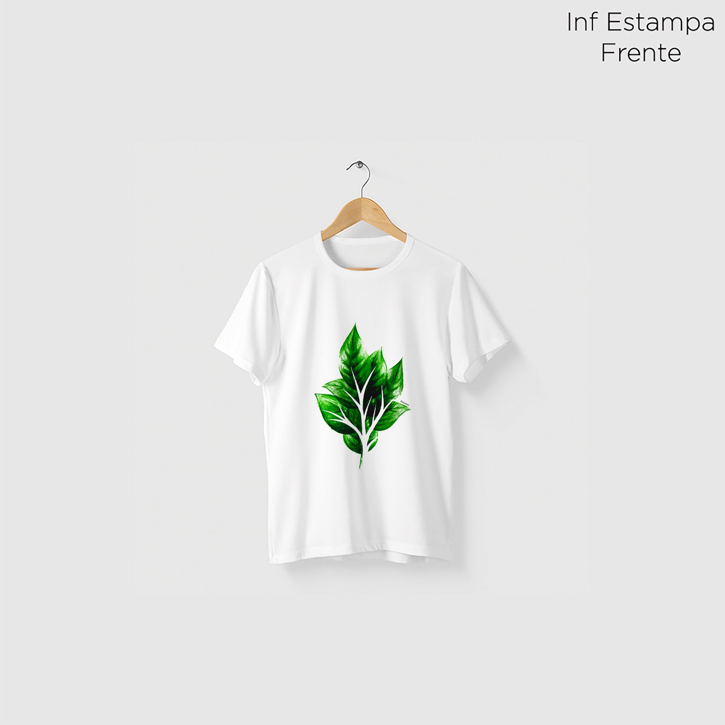 Camiseta Amazônia GALHO FOLHAS – BRANCO - cód 2201