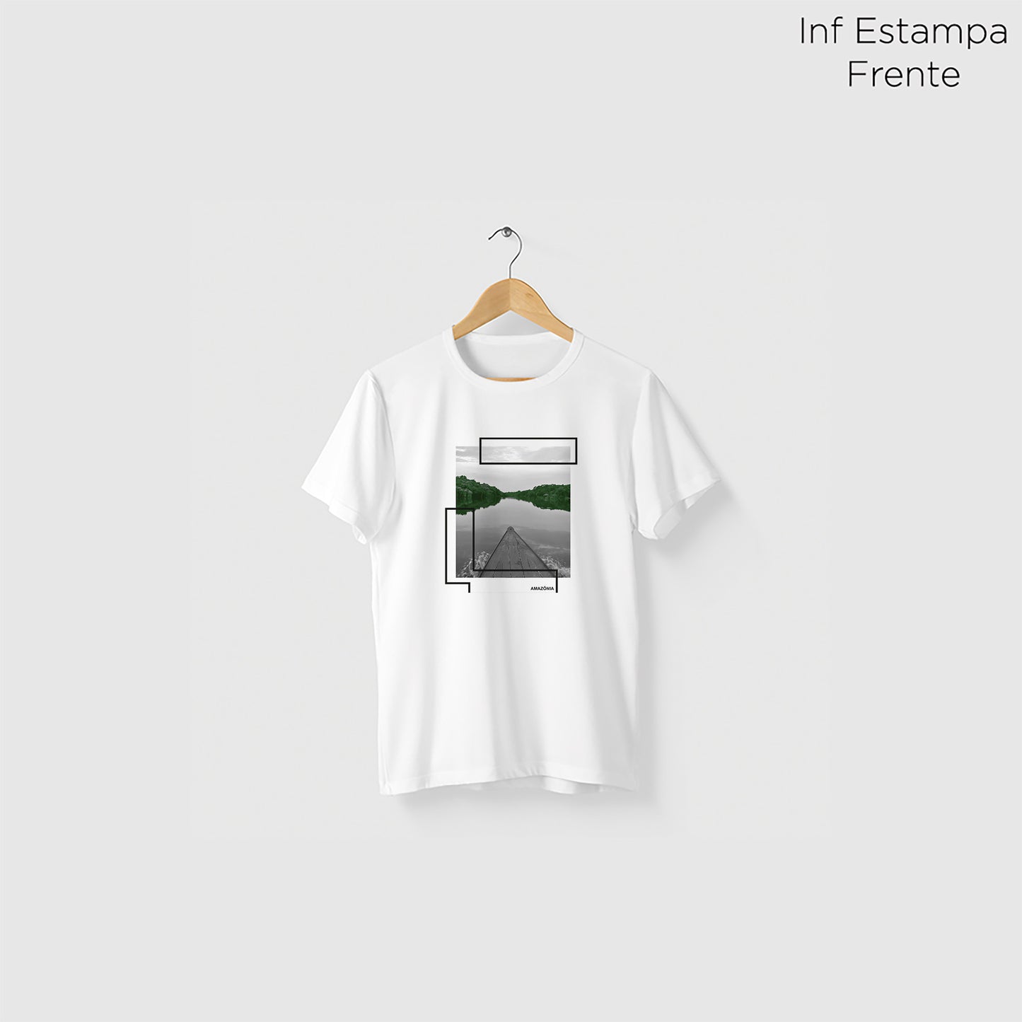 Camiseta Amazônia CAMINHO DAS ÁGUAS – BRANCO - cód 2224